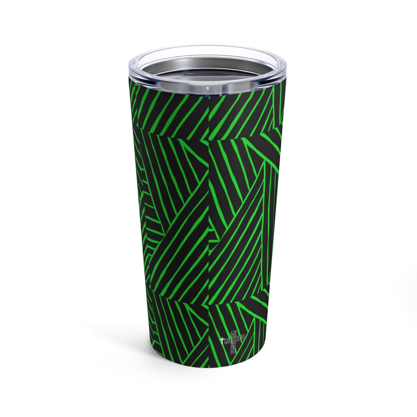 Work in Progress...-20oz Tumbler (green lines)