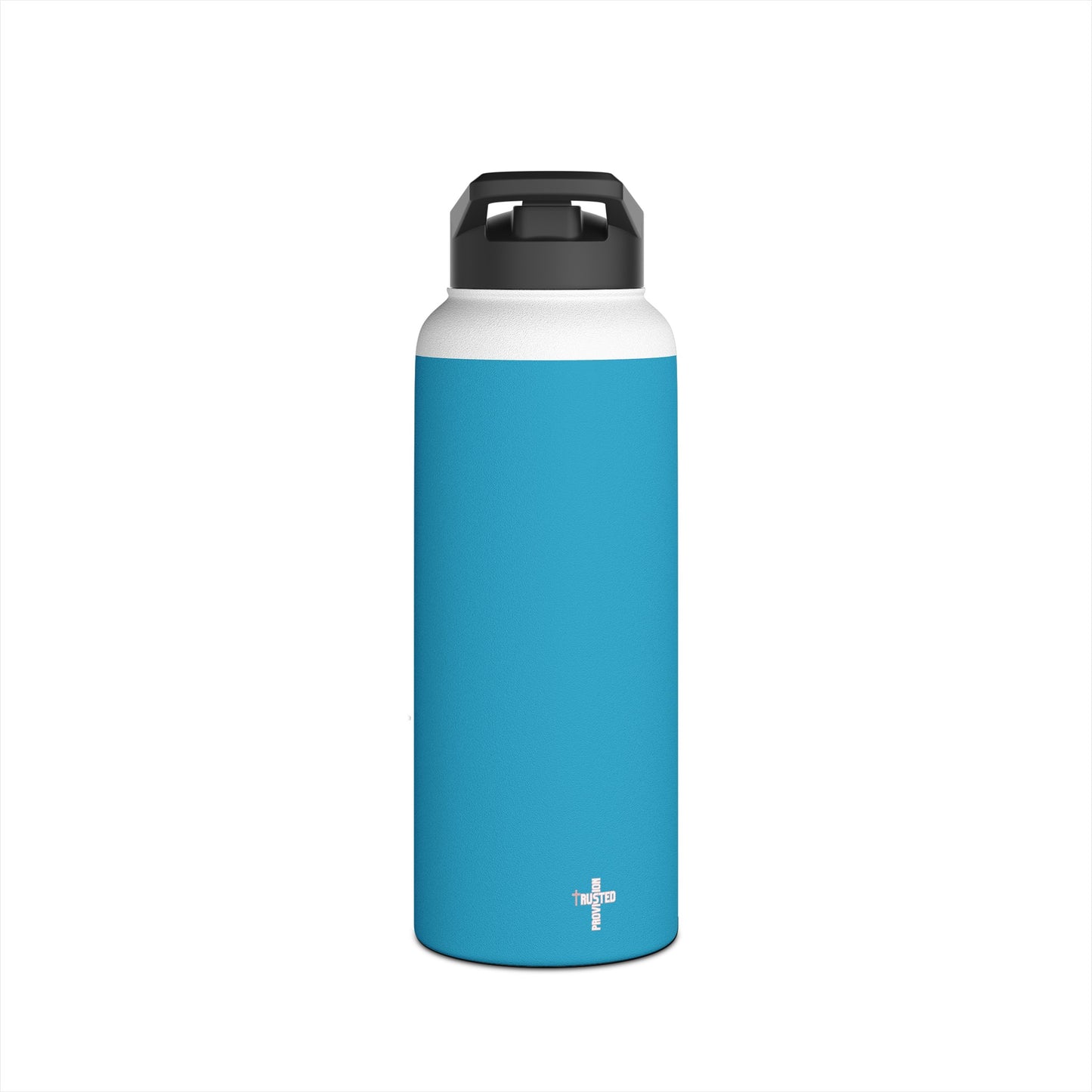 I'm living proof...Jesus Heals- 32 oz Stainless Steel Bottle (turquoise)