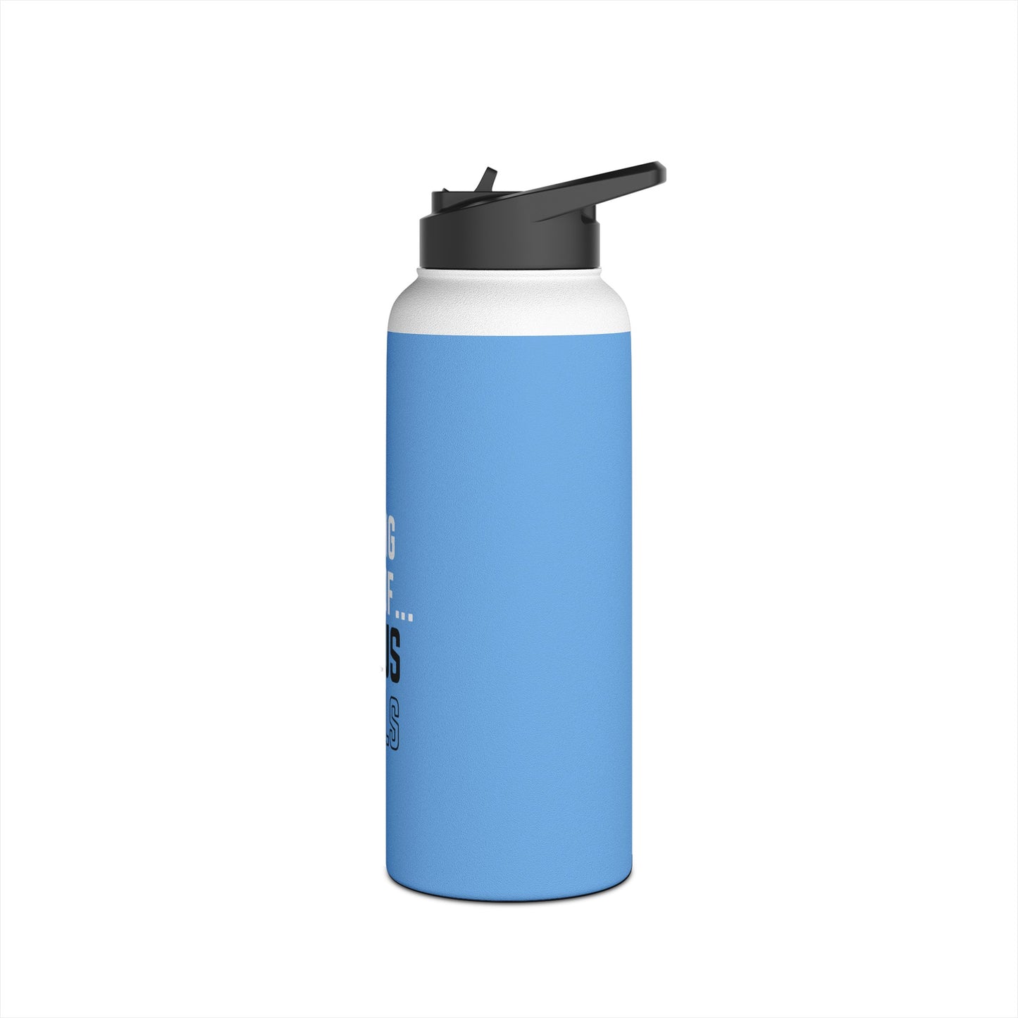 I'm living proof...Jesus Heals- 32 oz Stainless Steel Bottle (baby blue)