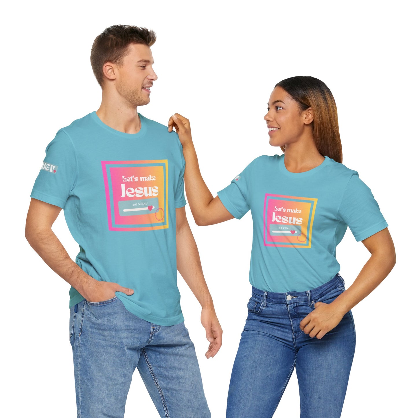 LMJGV: "Let's Make Jesus Go Viral"- Unisex Sleeve T-shirt