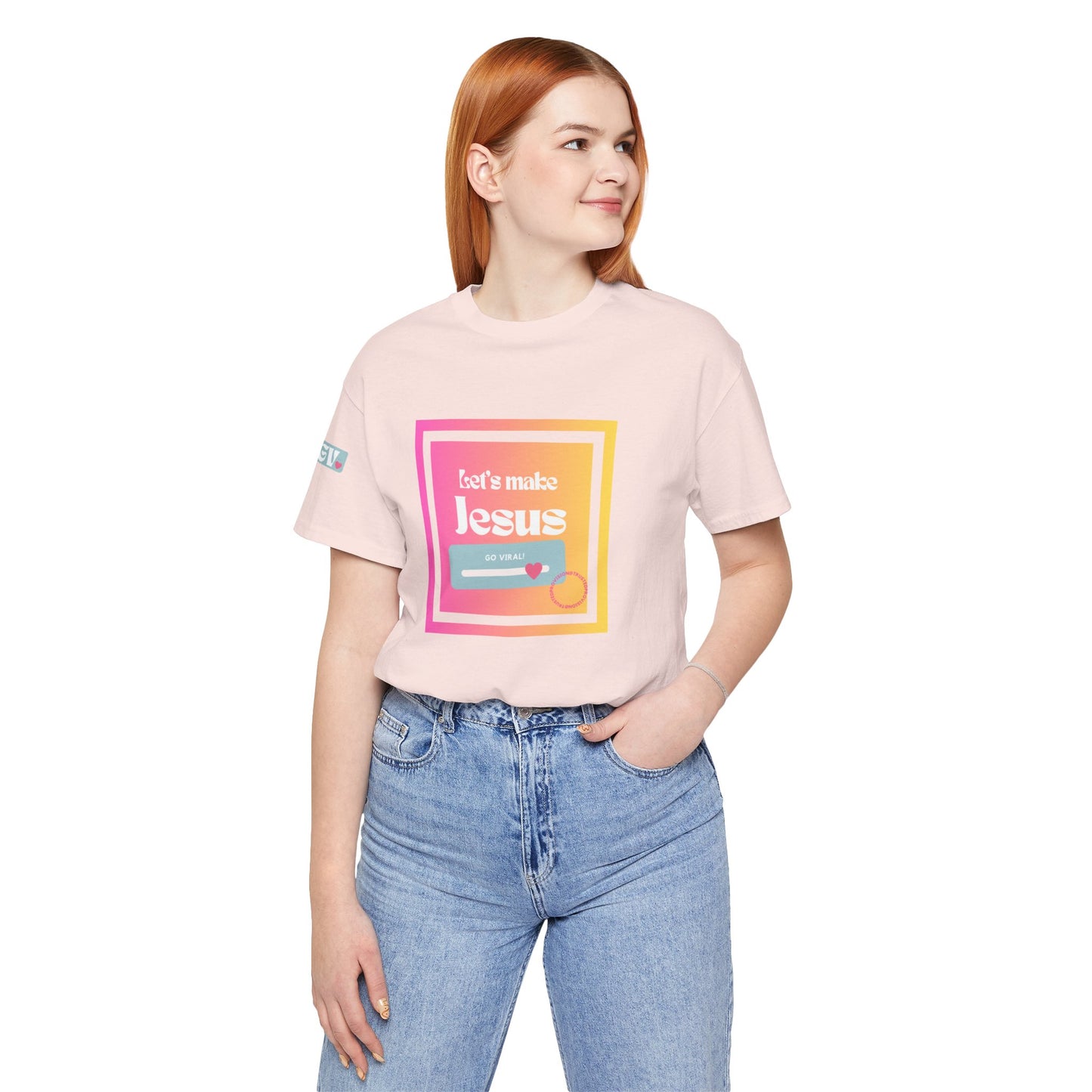 LMJGV: "Let's Make Jesus Go Viral"- Unisex Sleeve T-shirt