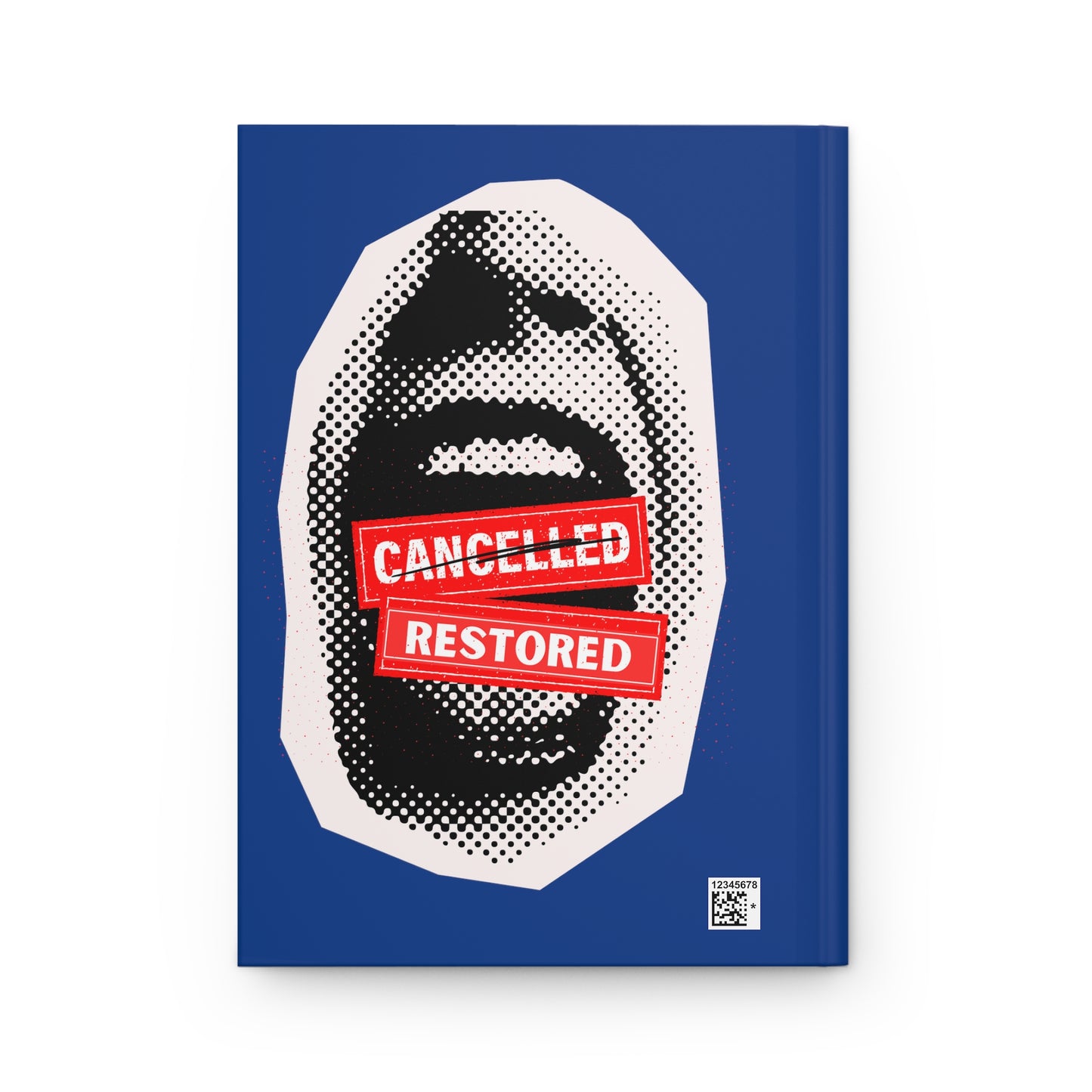 Screaming: Cancelled/Restored- Hardcover Journal (dark blue)