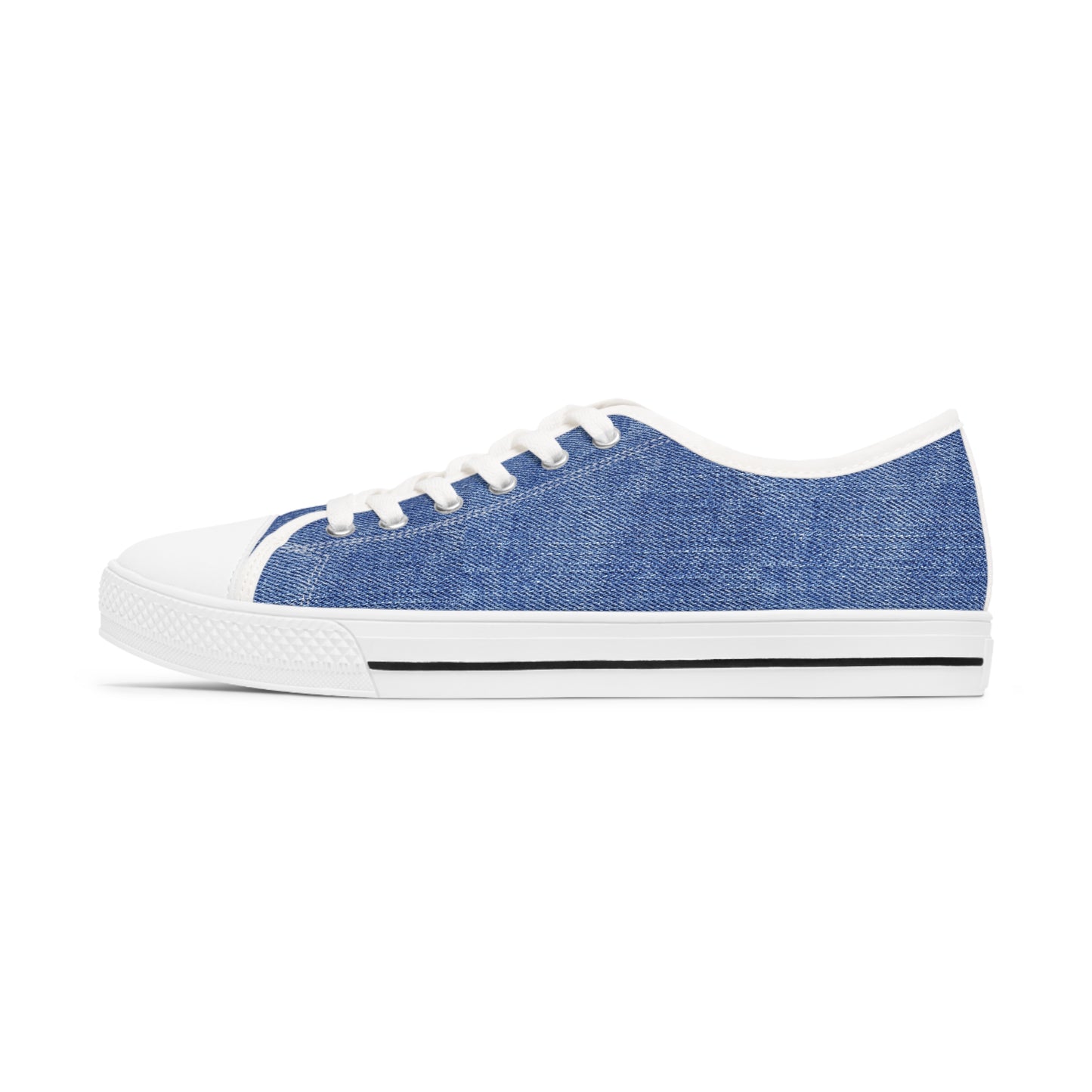 Peace (Phil 4:6)- Women's Low Top Sneakers (jeans)