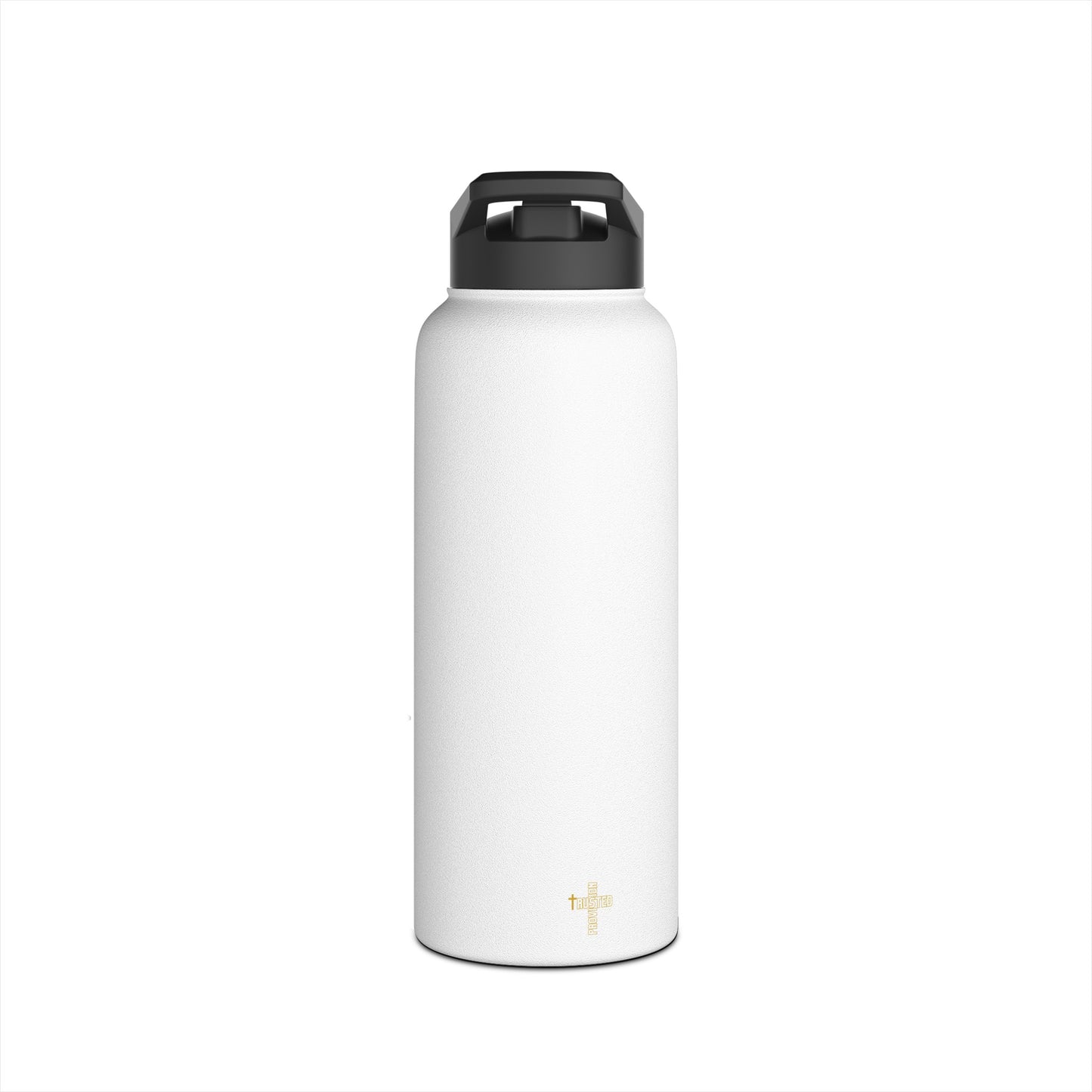 I'm living proof...Jesus Heals- 32 oz Stainless Steel Bottle (white & gold)