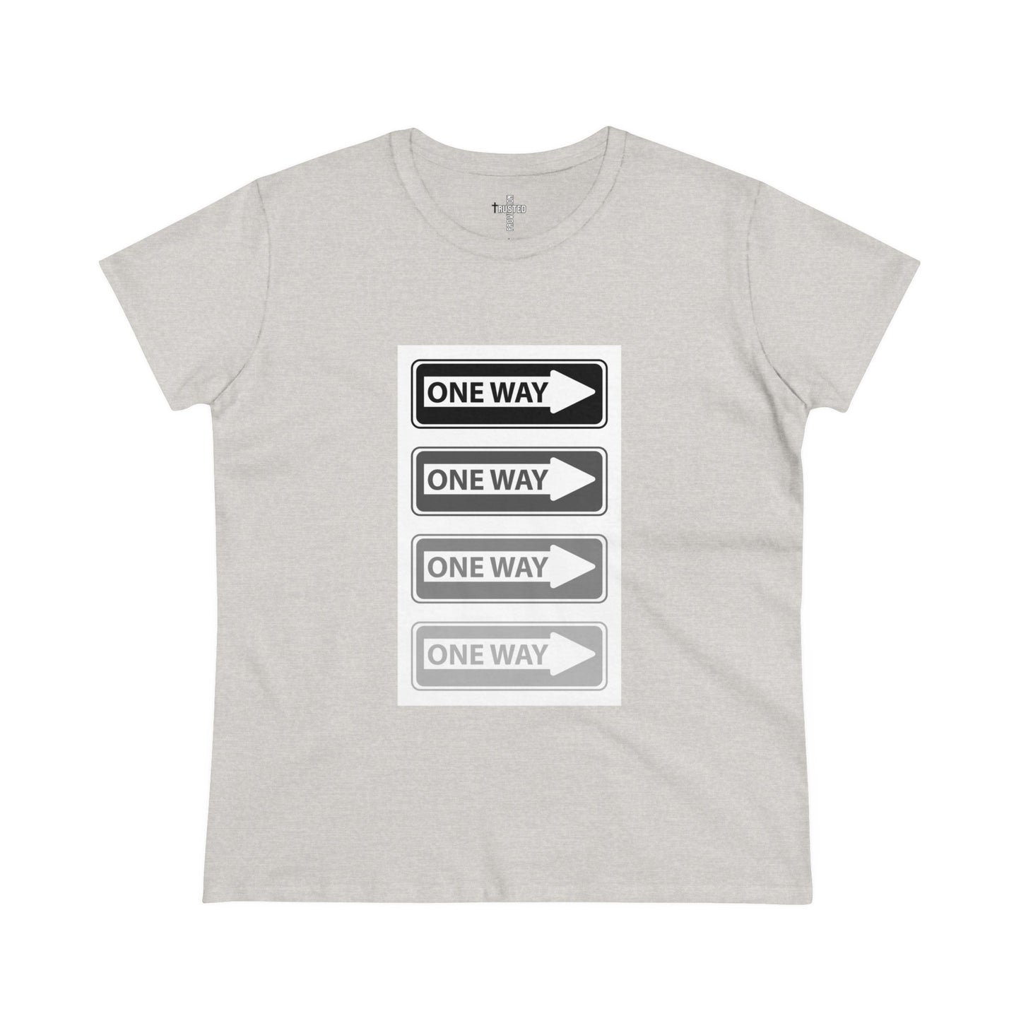 One Way- Women's Midweight Cotton Tee