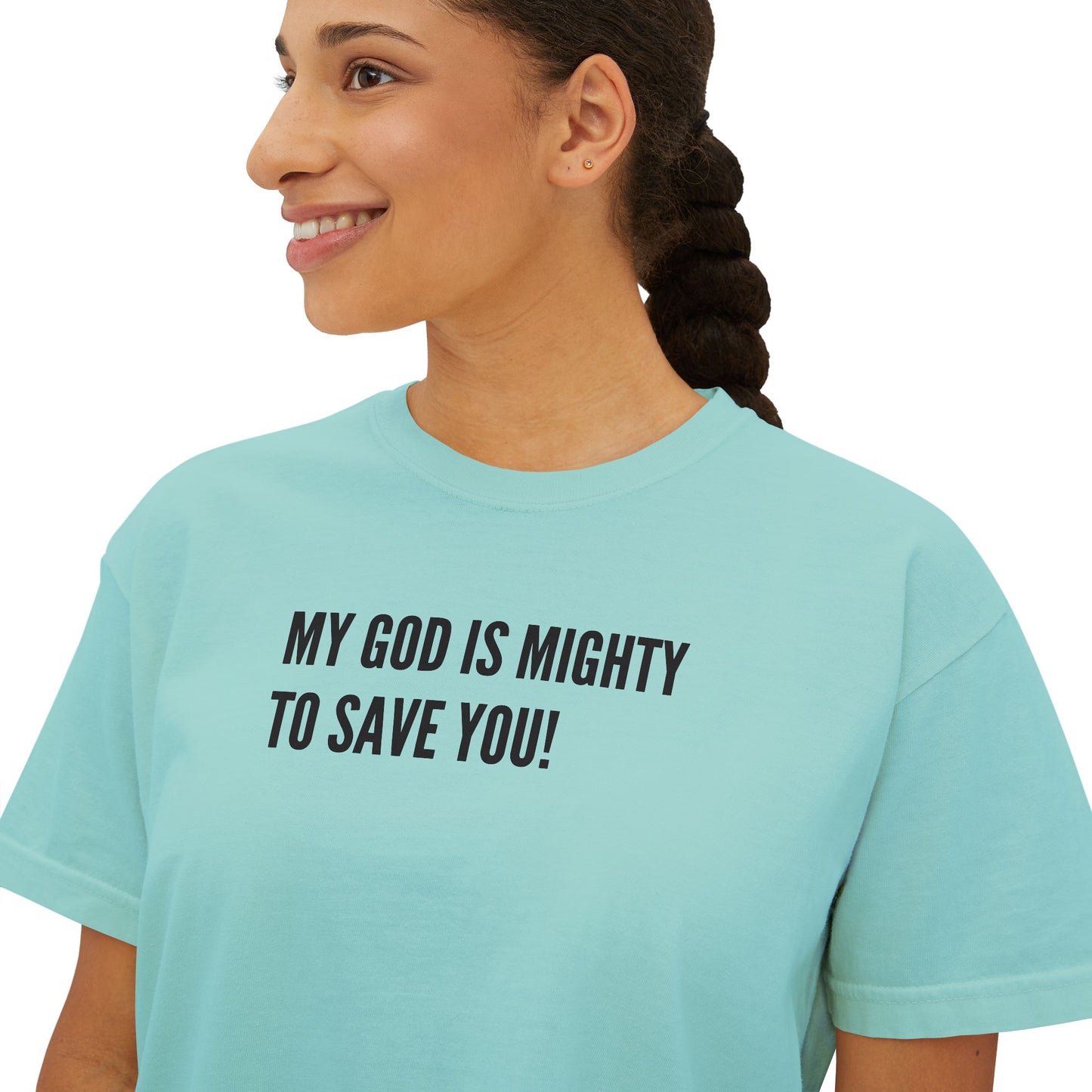 My God is Mighty to Save You!- Women's Softstyle T-Shirt