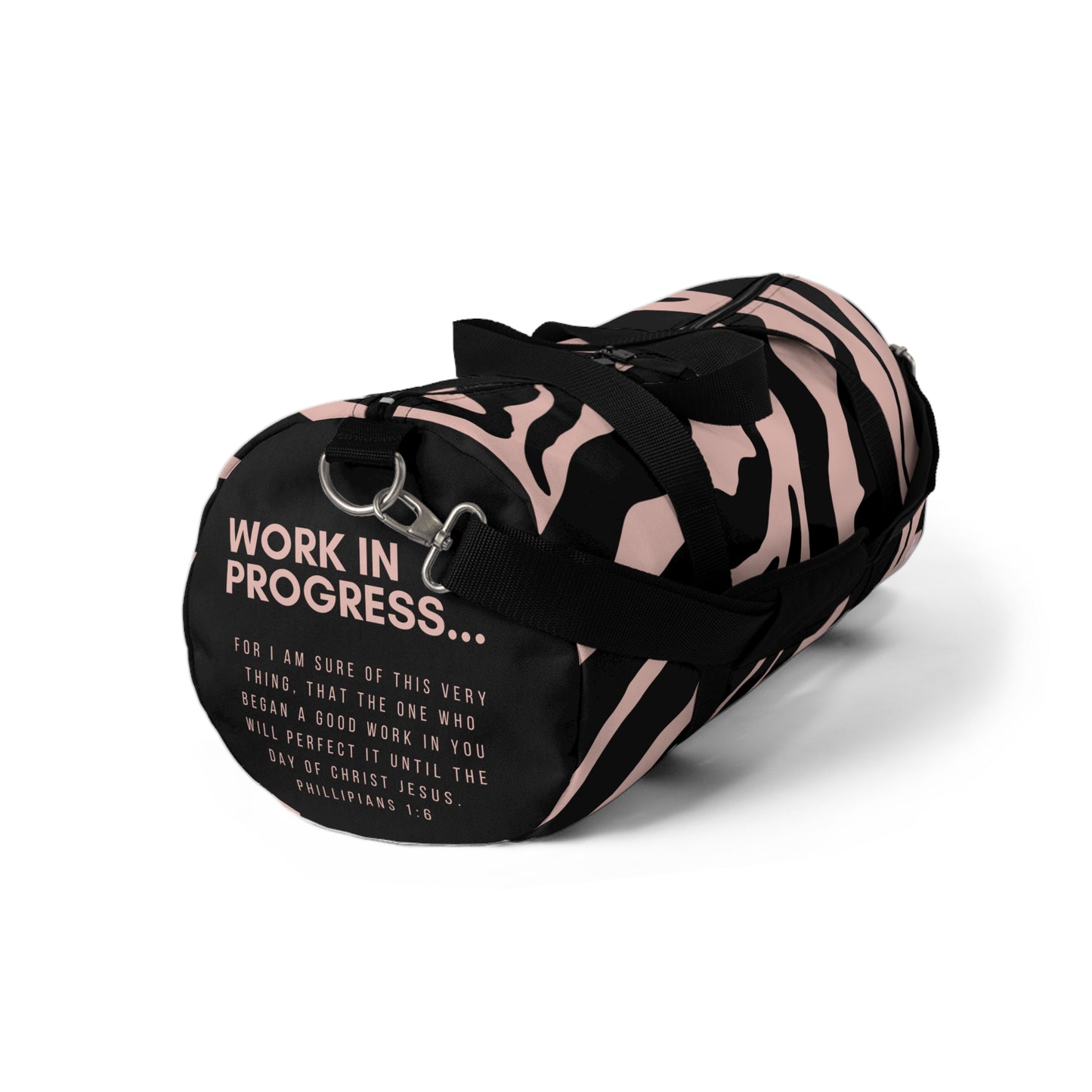 Work in Progress...- Duffel Bag (rose zebra)