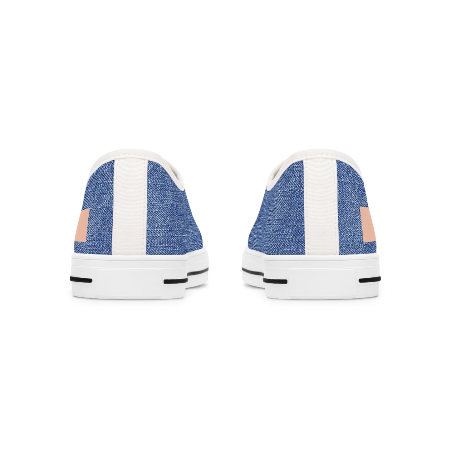 Peace (Phil 4:6)- Women's Low Top Sneakers (jeans)