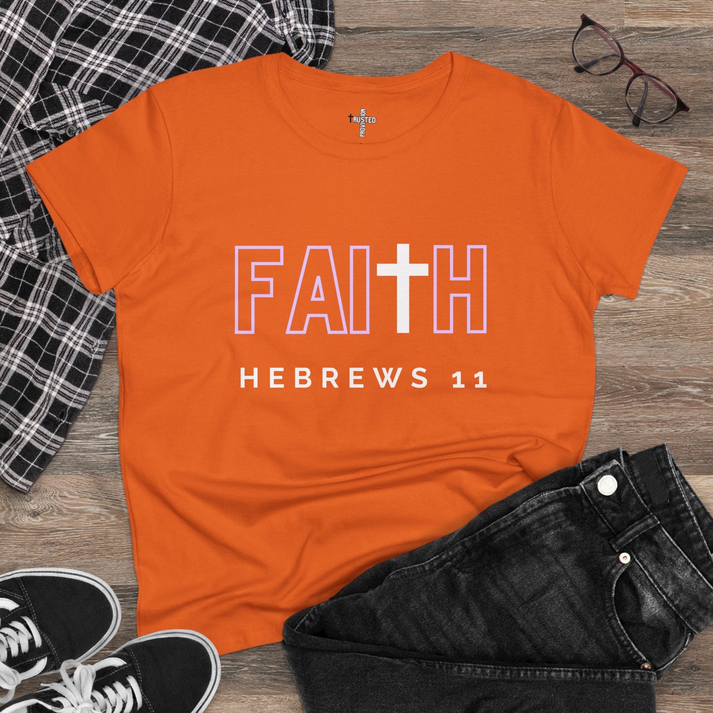 FAITH/HEBREWS 11- Women's Softstyle T-Shirt (lilac)