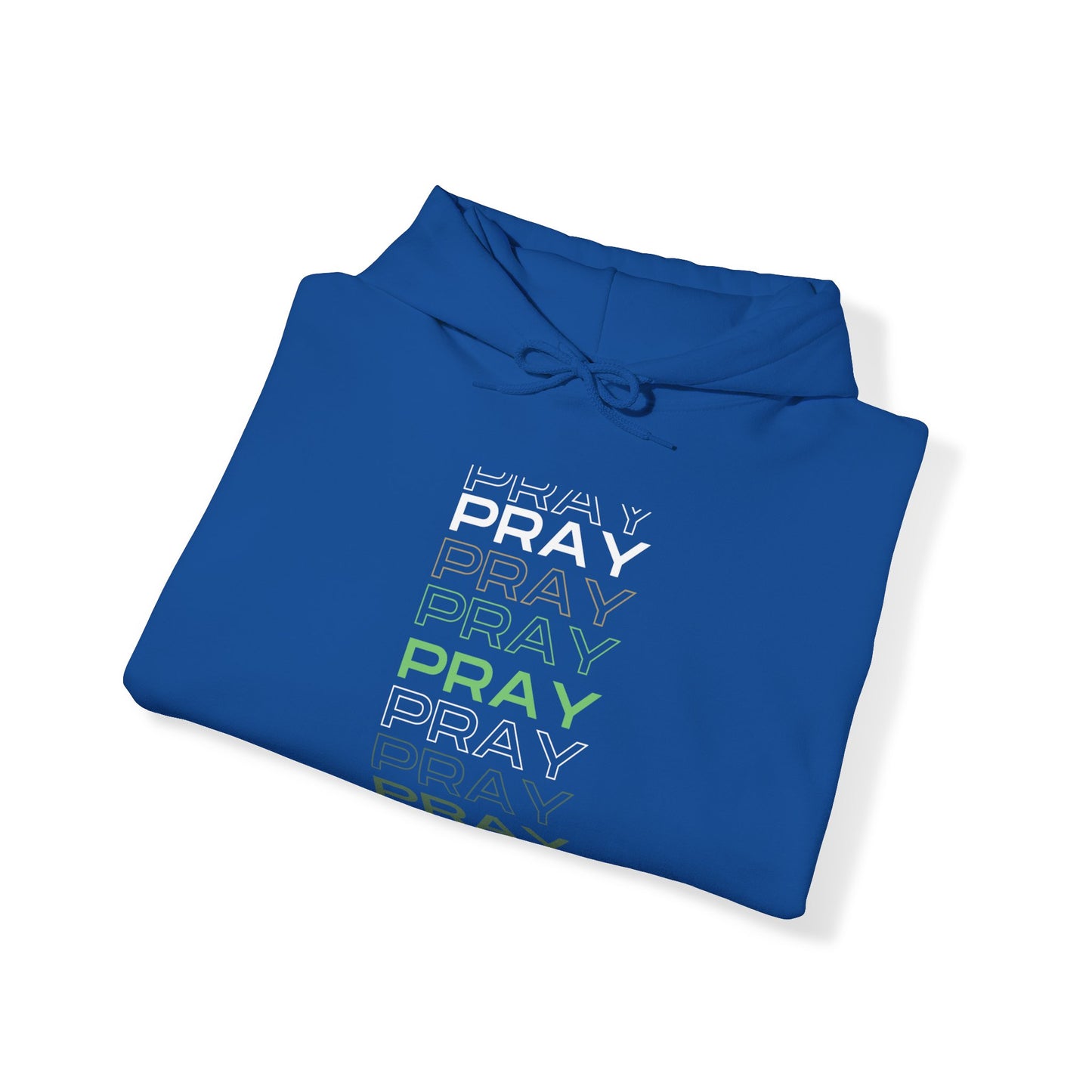 Pray- Unisex Hoodie (white & gray letters)