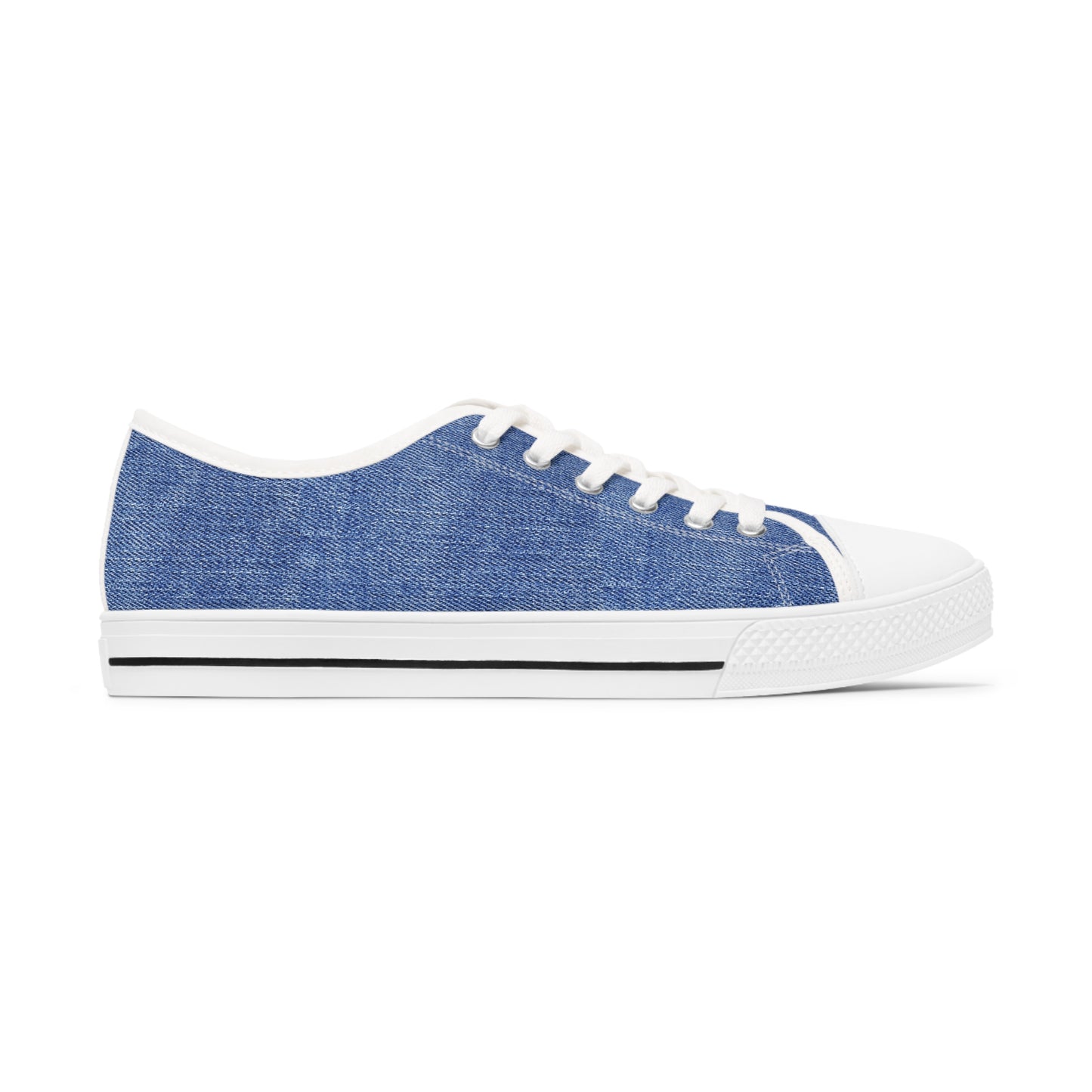 Peace (Phil 4:6)- Women's Low Top Sneakers (jeans)