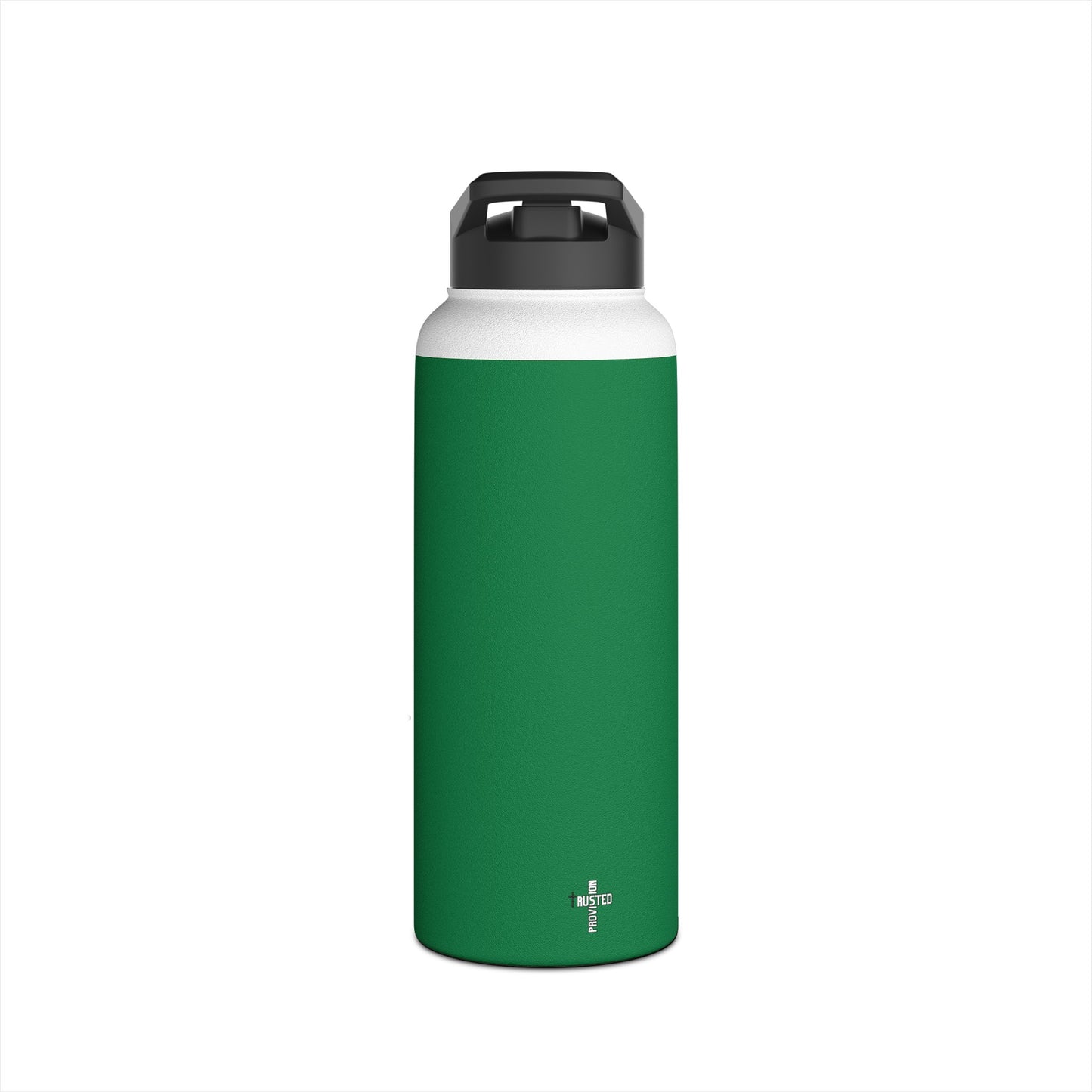 I'm living proof...Jesus Heals- 32 oz Stainless Steel Bottle (dark green)