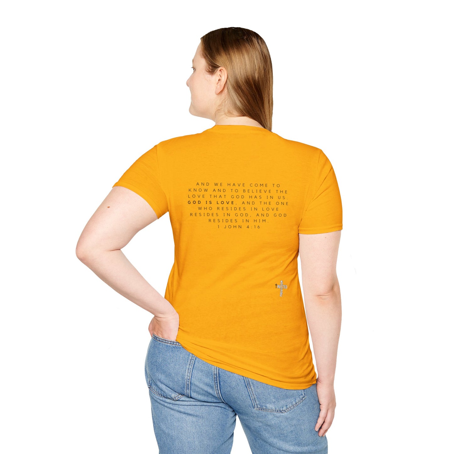 God is Love- Unisex Softstyle T-Shirt (sign language)