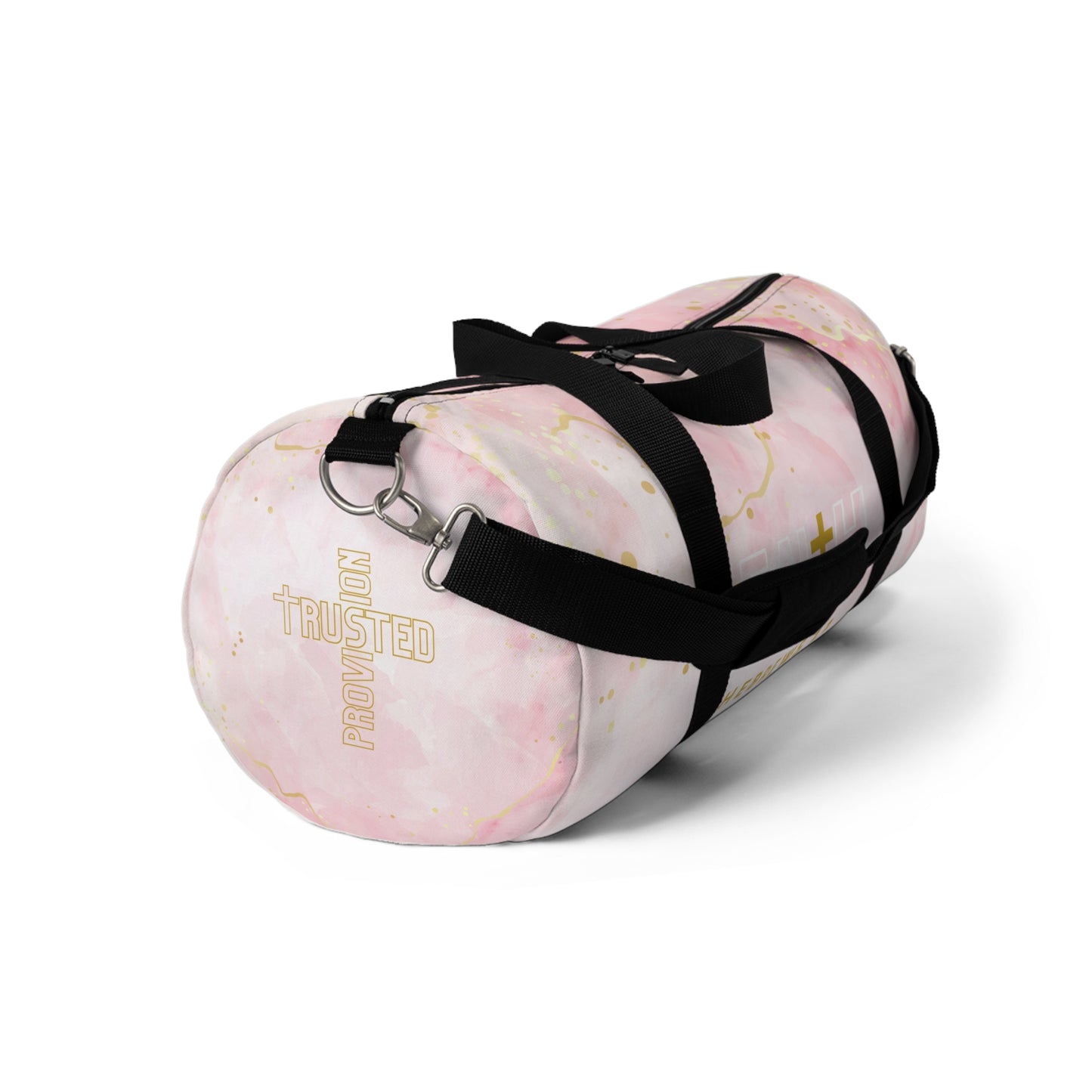 FAITH/Hebrews 11- Duffel Bag (pink marble)