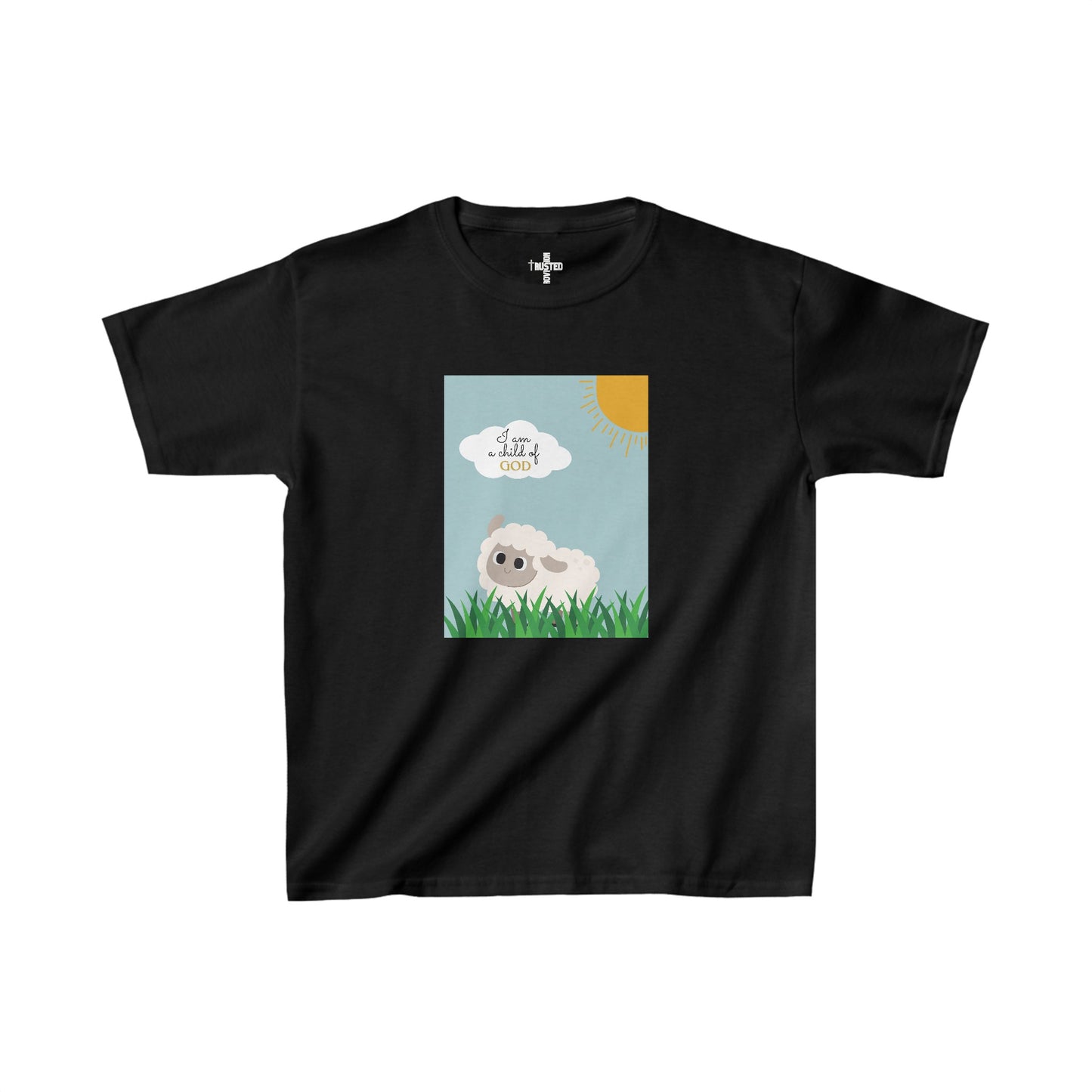 I am a child of God- Kids t-shirt (adorable sheep)