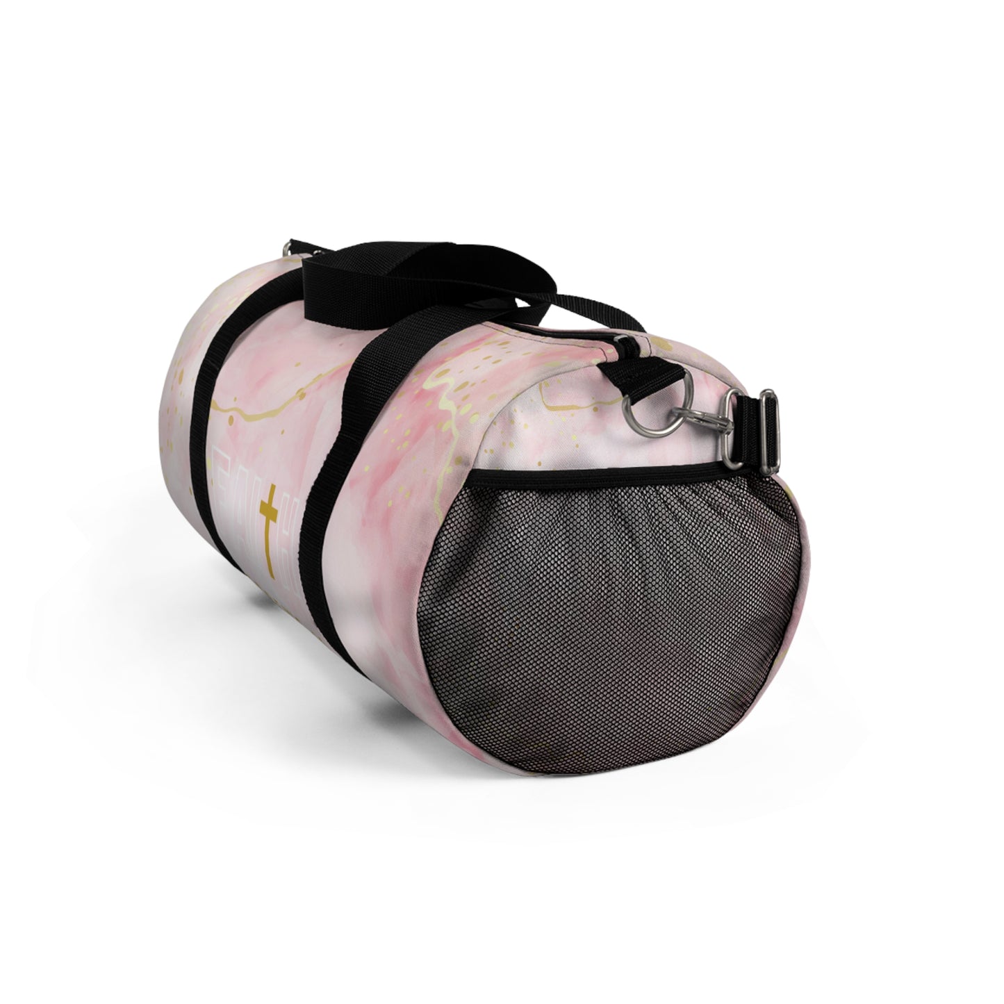 FAITH/Hebrews 11- Duffel Bag (pink marble)