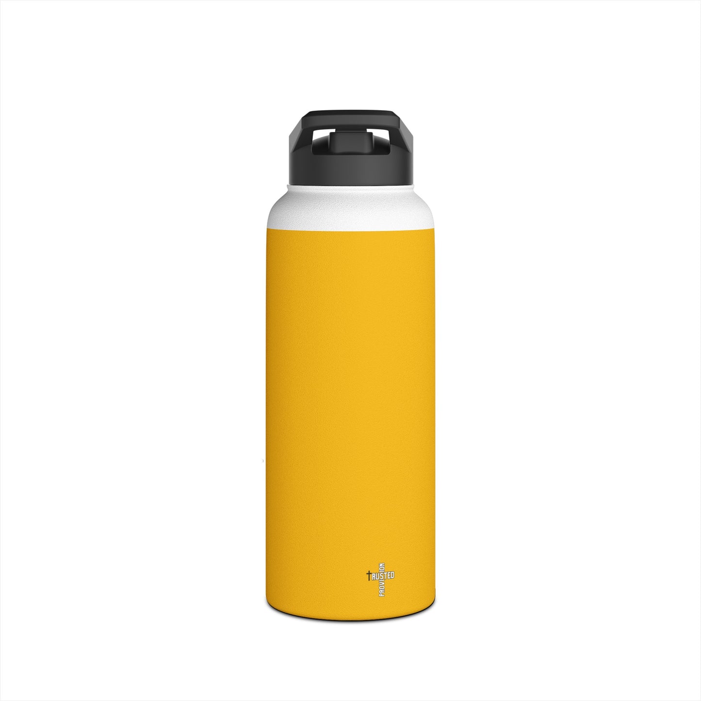 I'm living proof...Jesus Heals- 32 oz Stainless Steel Bottle (yellow)