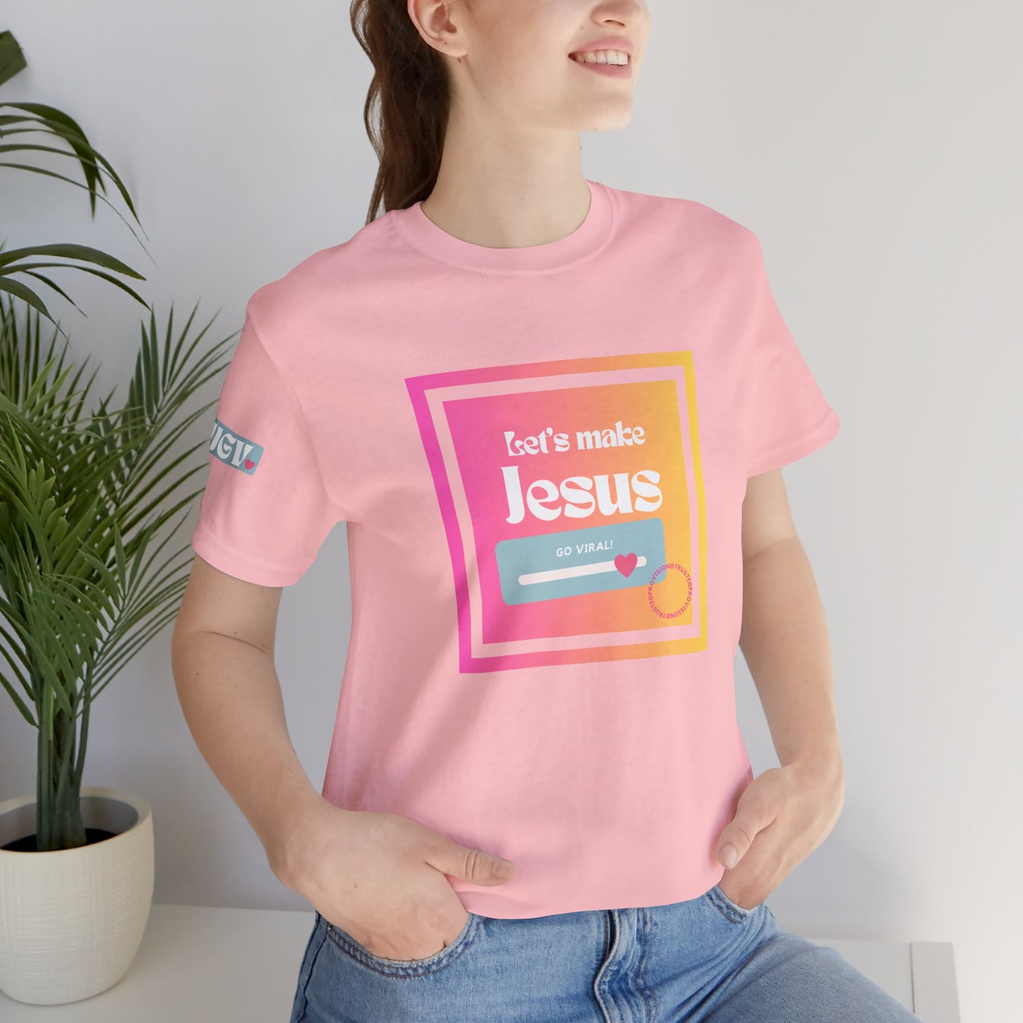 LMJGV: "Let's Make Jesus Go Viral"- Unisex Sleeve T-shirt