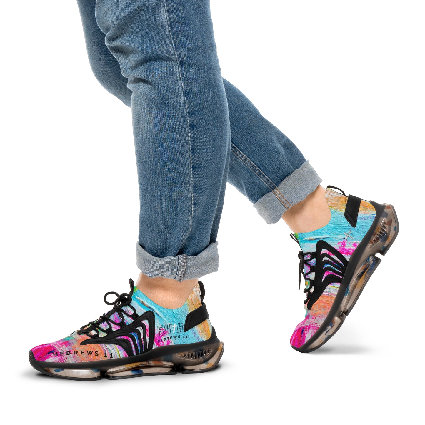 FAITH/Hebrews 11- Men's Sneakers (abstract)