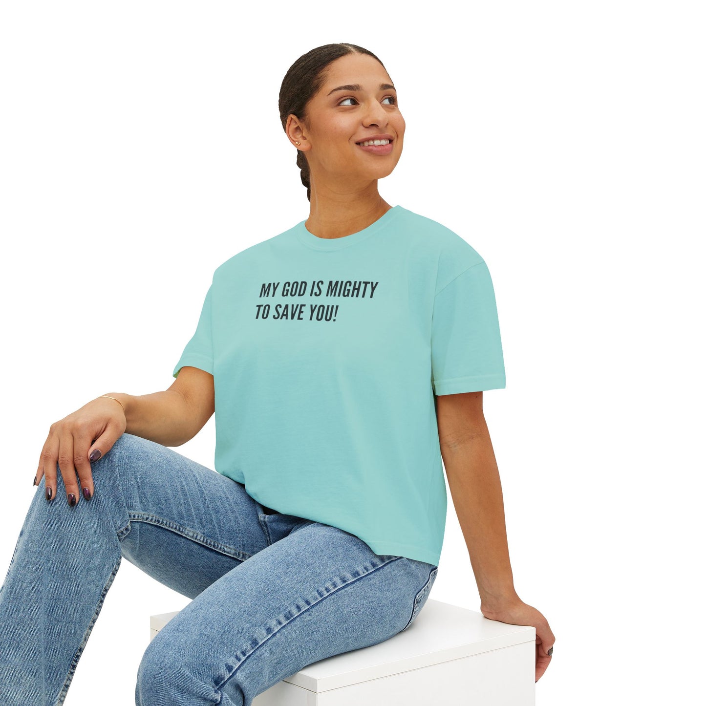 My God is Mighty to Save You!- Women's Softstyle T-Shirt