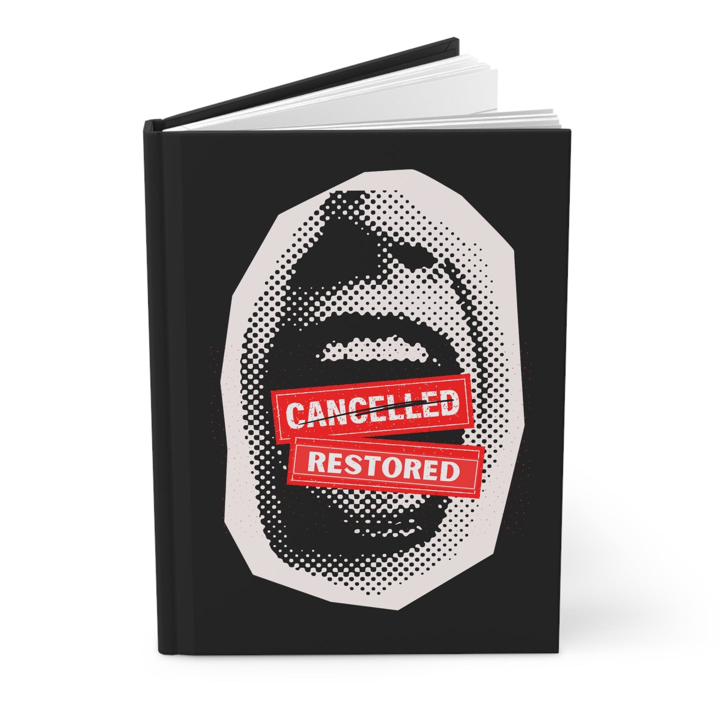 Screaming: Cancelled/Restored- Hardcover Journal (black)