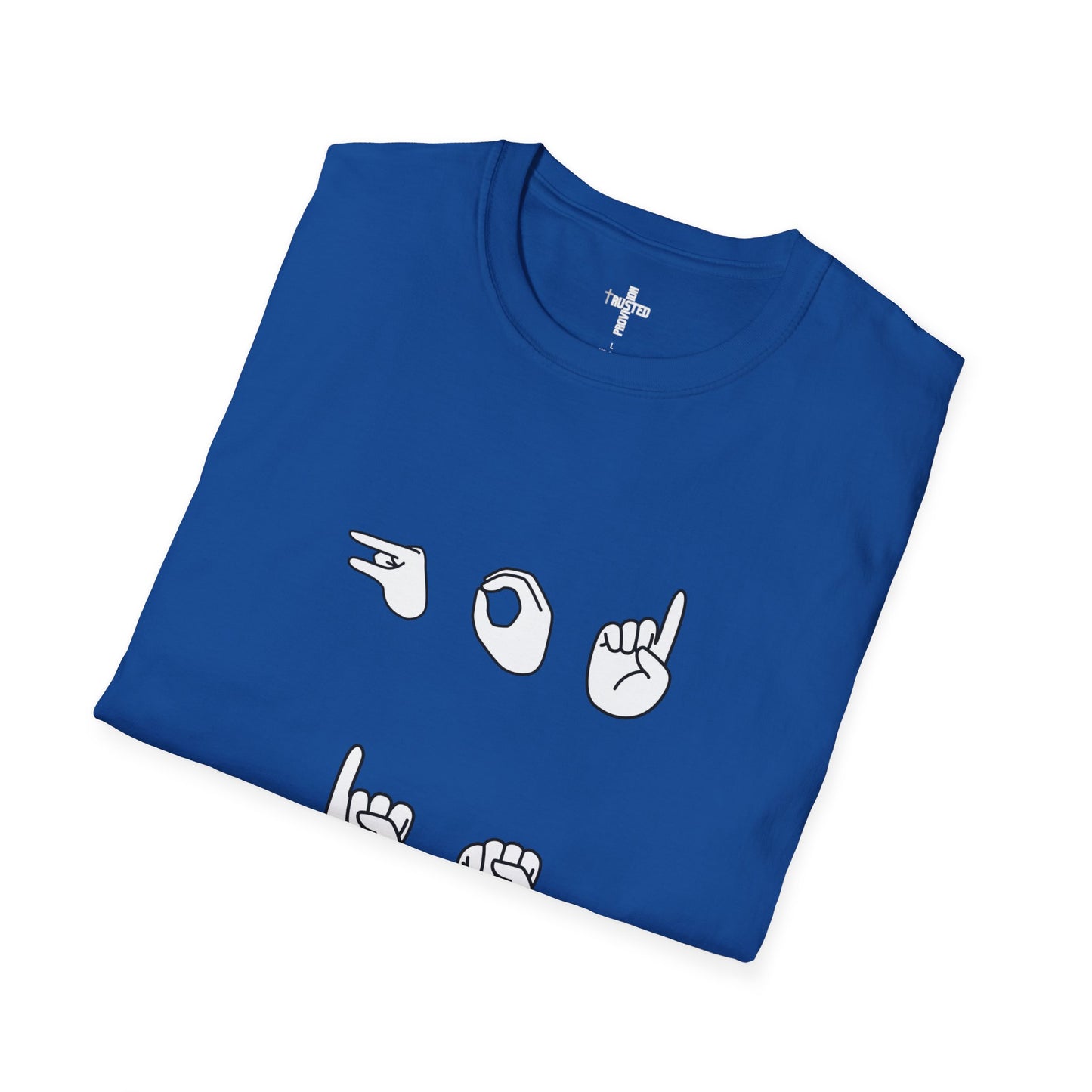 God is Love- Unisex Softstyle T-Shirt (sign language)