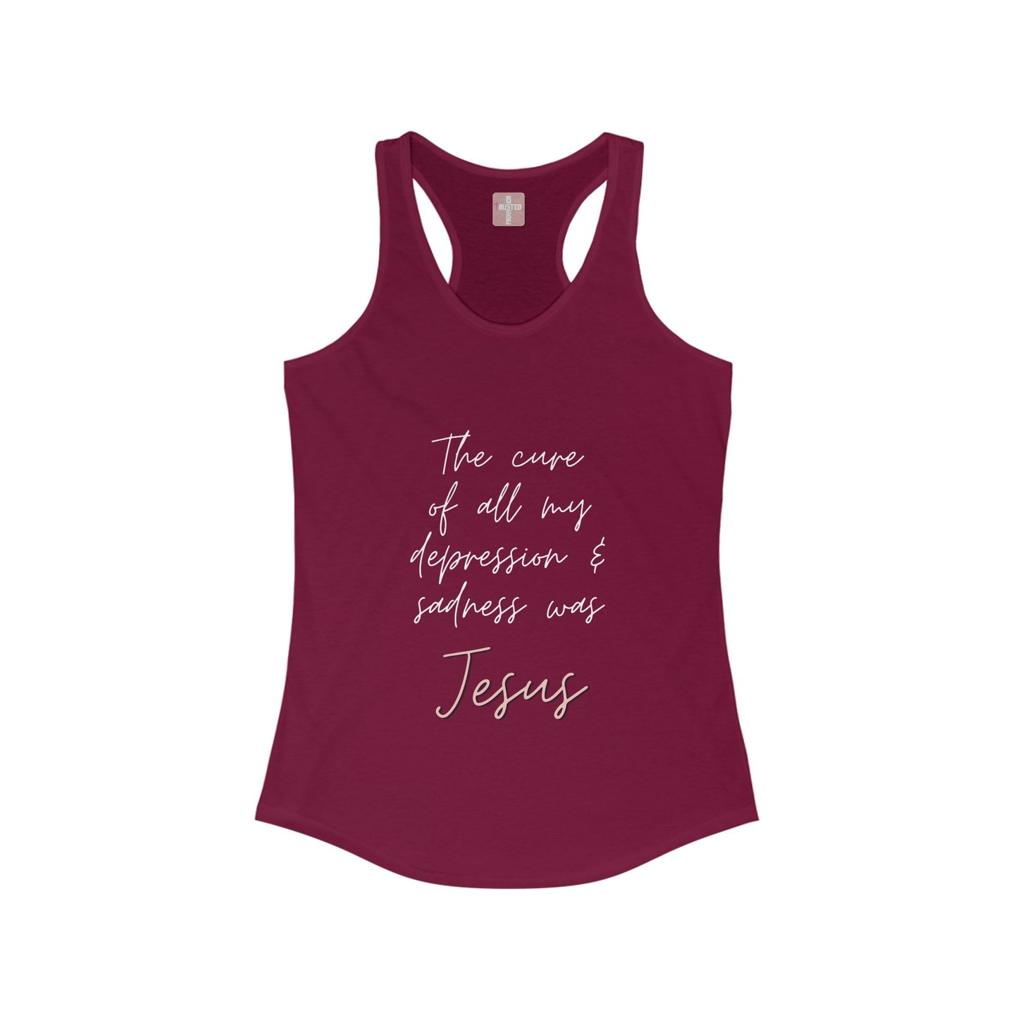 Jesus is My Cure- Women's Racerback Tanktop