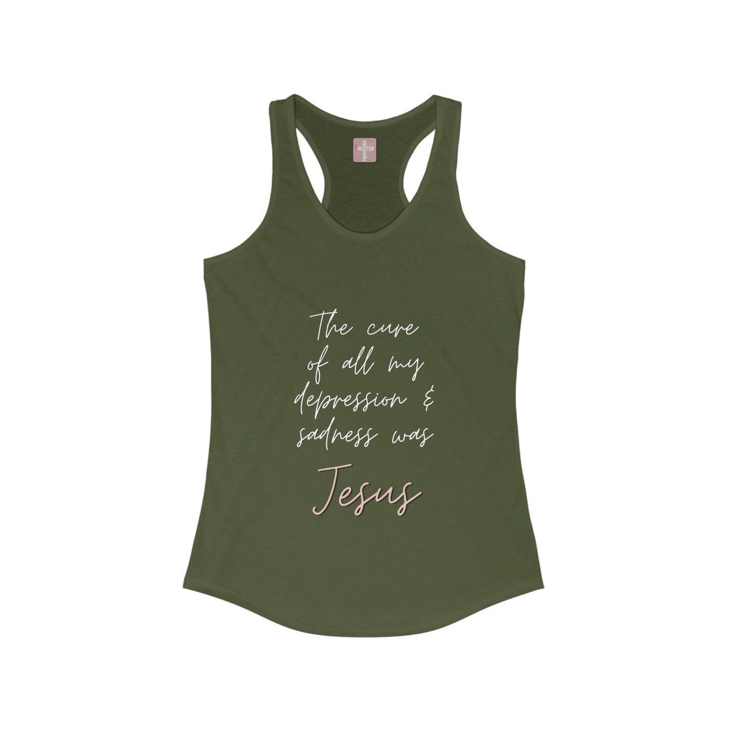 Jesus is My Cure- Women's Racerback Tanktop