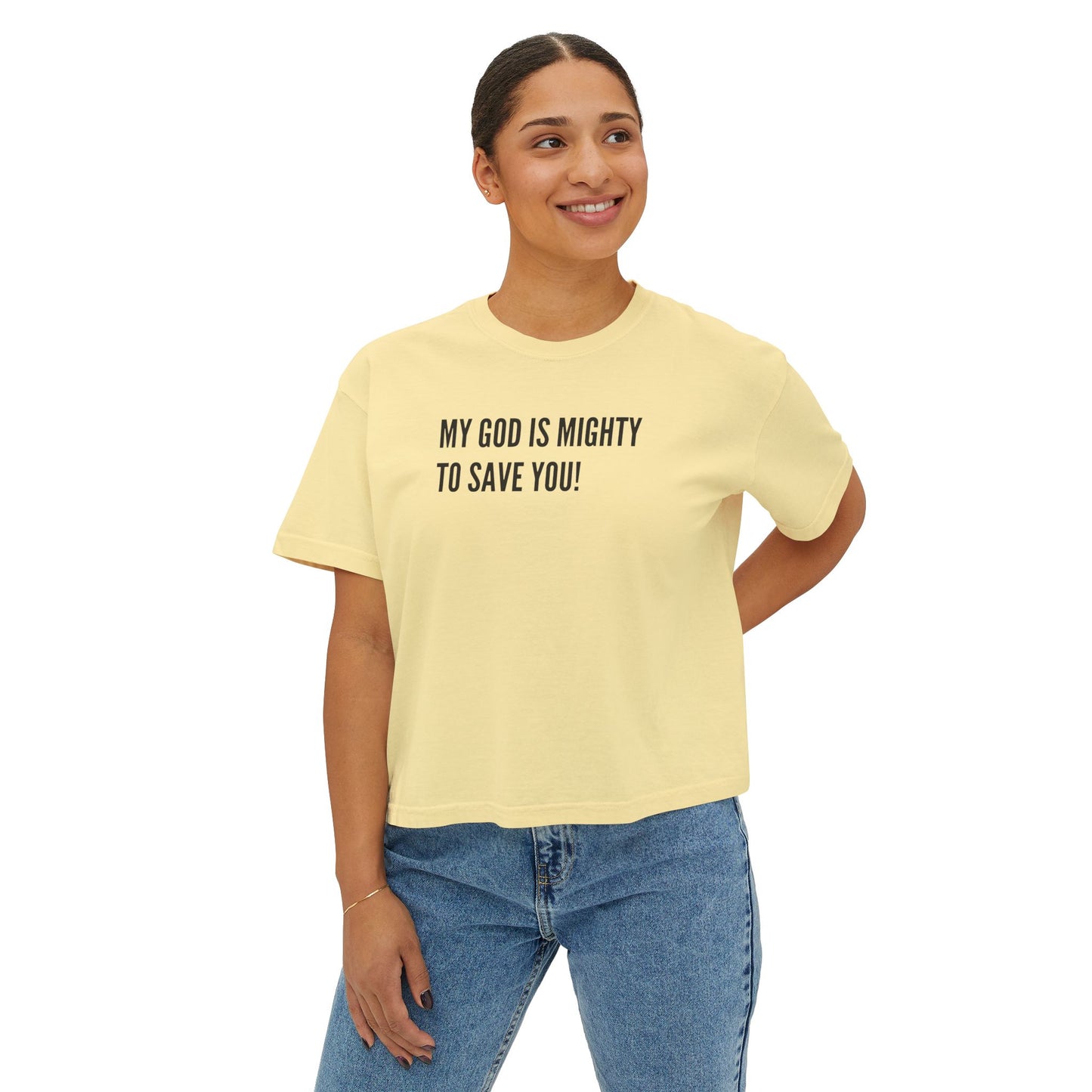 My God is Mighty to Save You!- Women's Softstyle T-Shirt