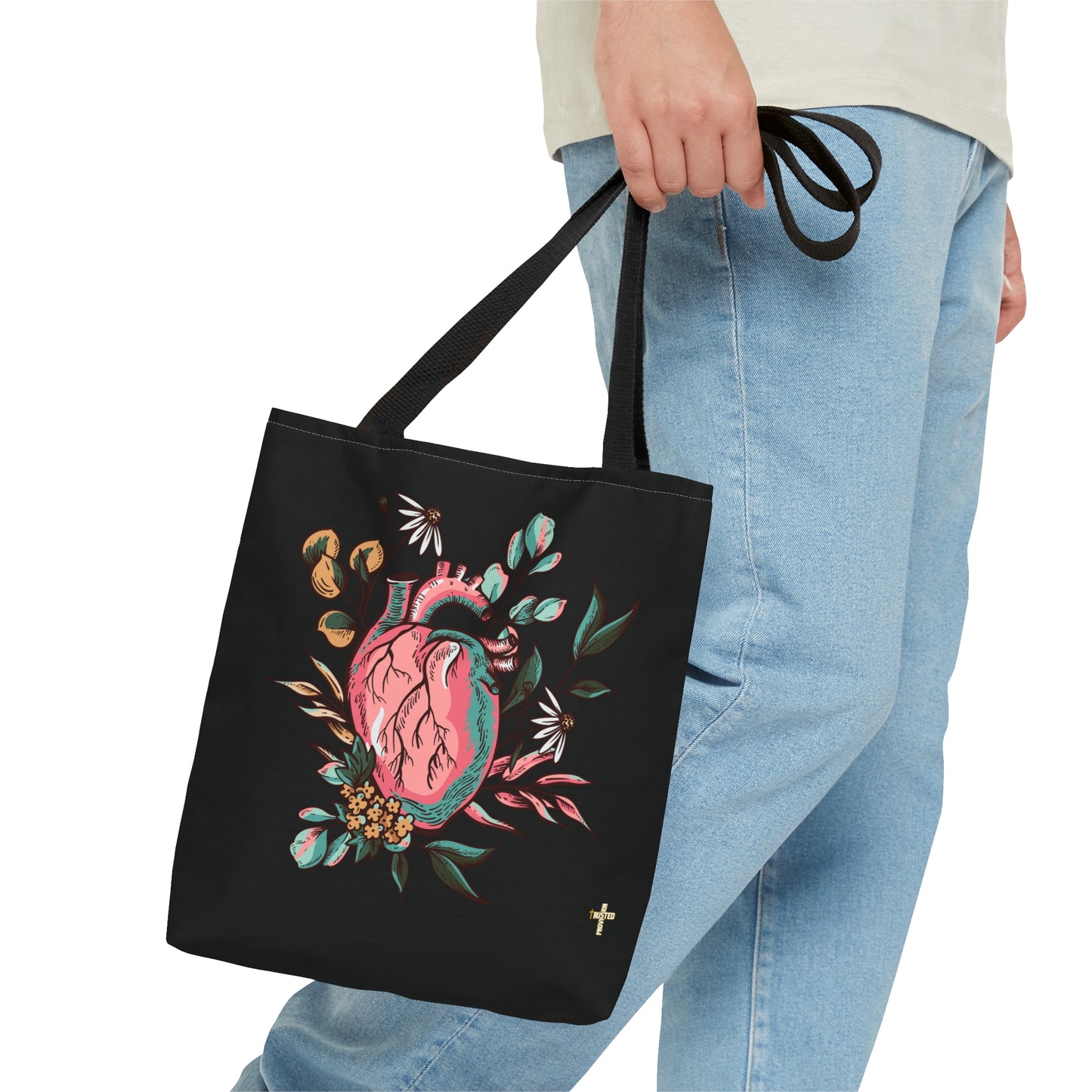 New Heart- Tote Bag (black)
