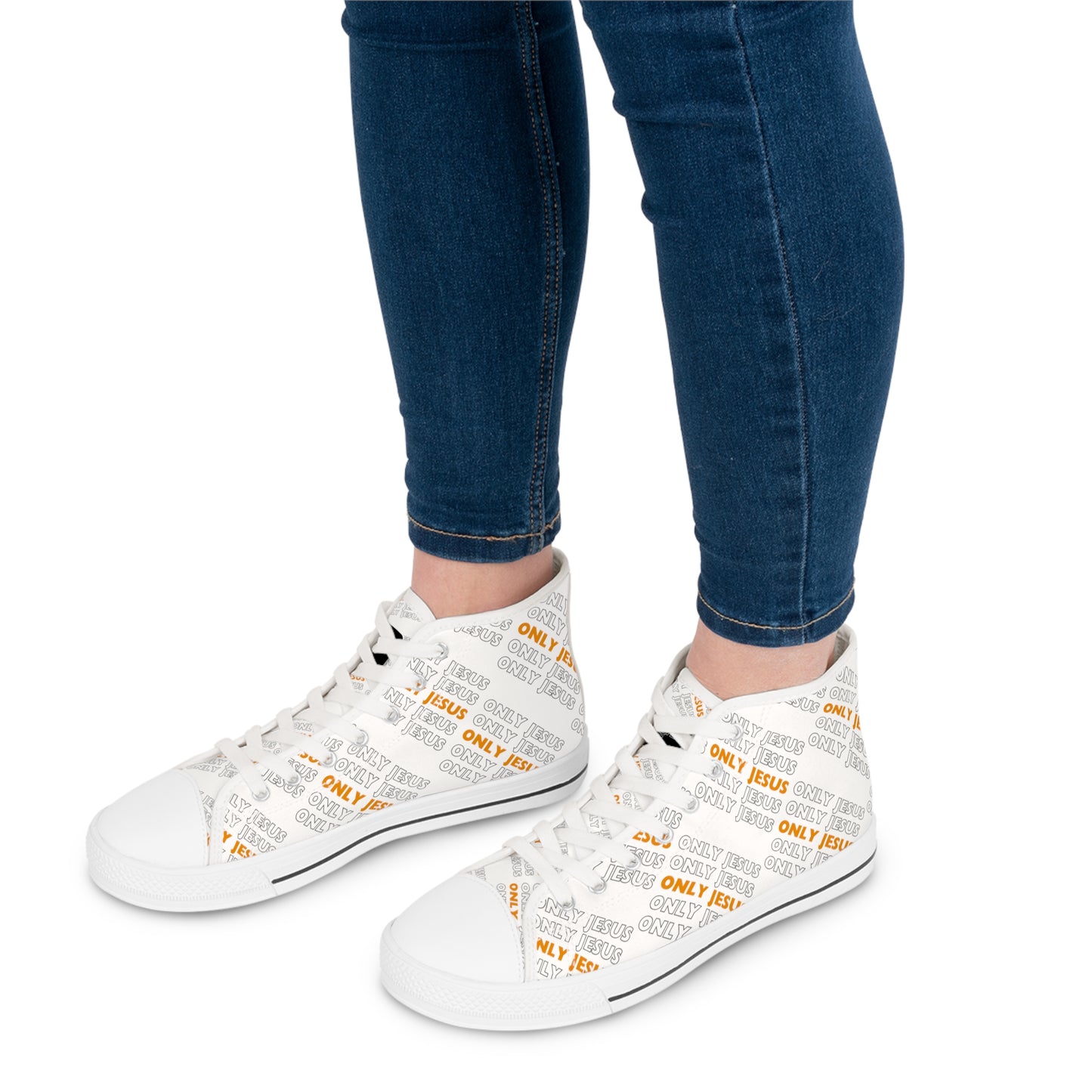 Only Jesus- Women's High Top Sneakers