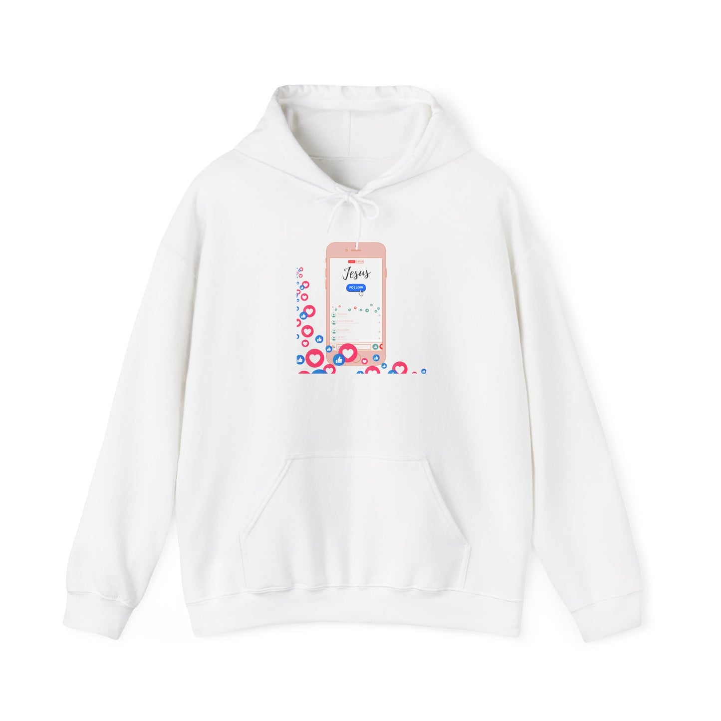 Follow Jesus- Unisex Hoodie (pink)