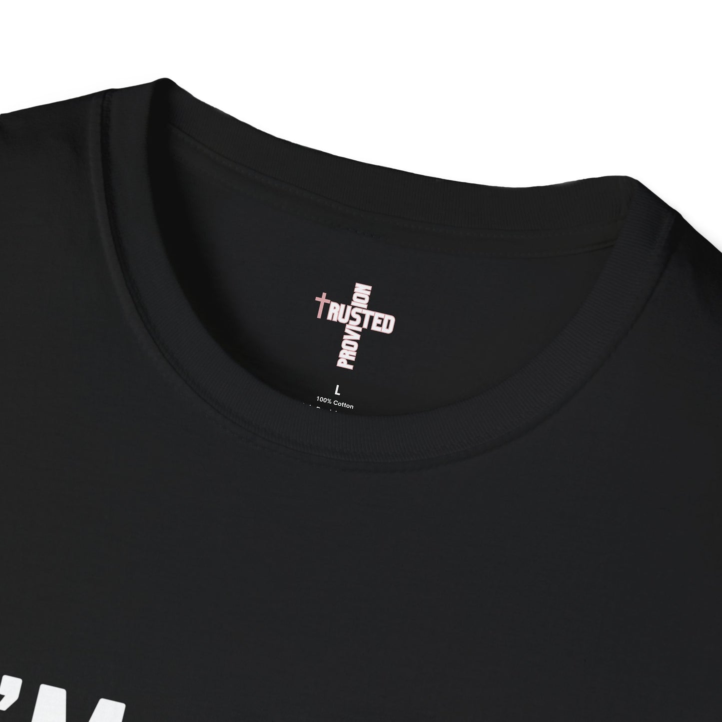 I'm living proof...Jesus Heals- Women's Softstyle T-Shirt (pink letters)
