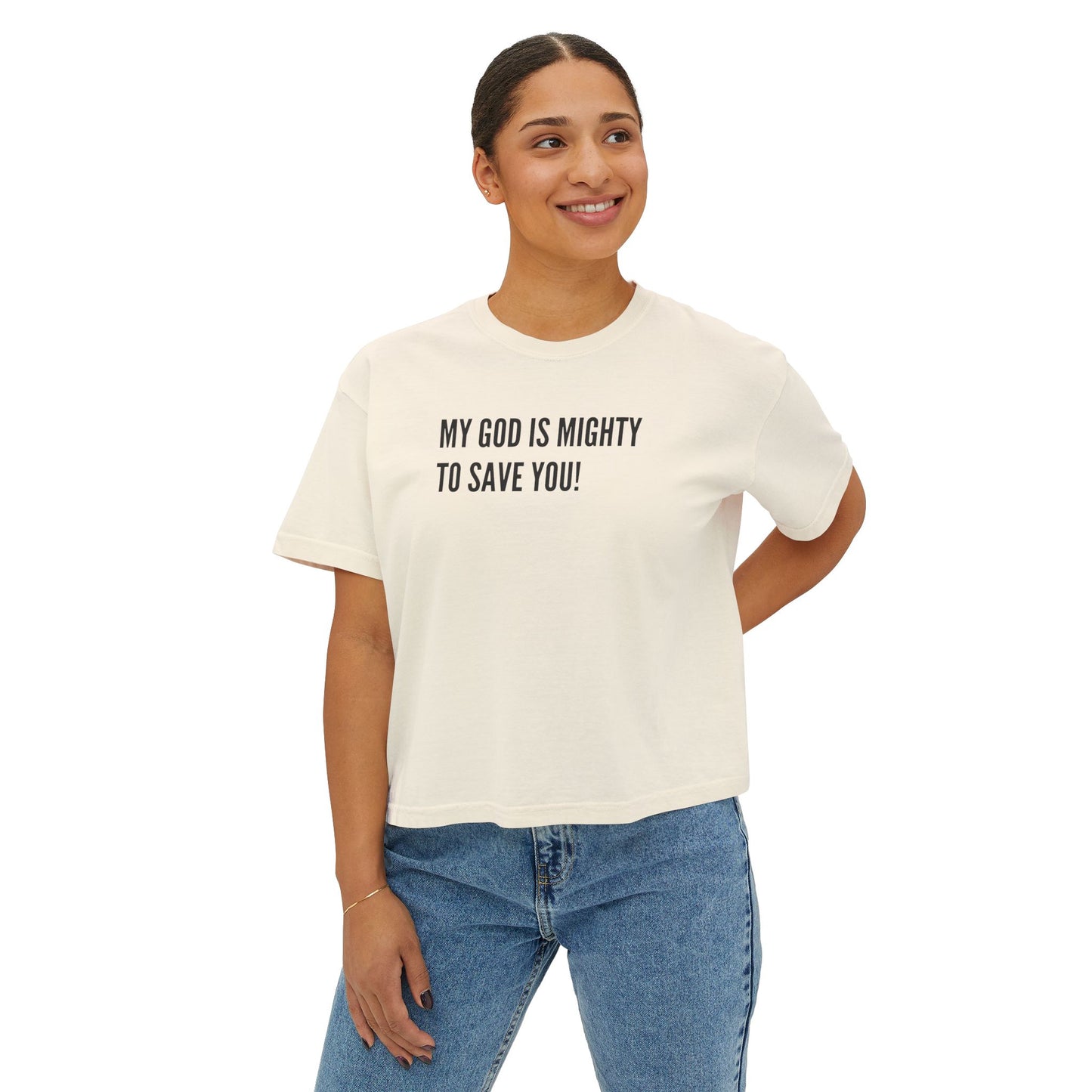 My God is Mighty to Save You!- Women's Softstyle T-Shirt