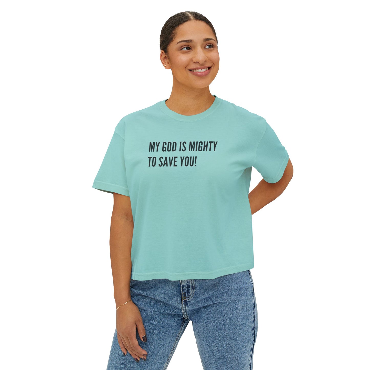 My God is Mighty to Save You!- Women's Softstyle T-Shirt