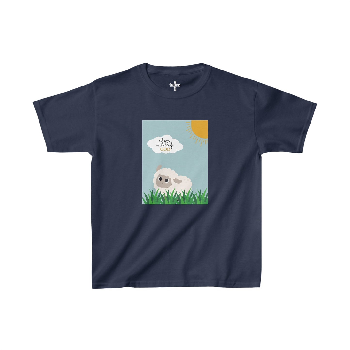 I am a child of God- Kids t-shirt (adorable sheep)
