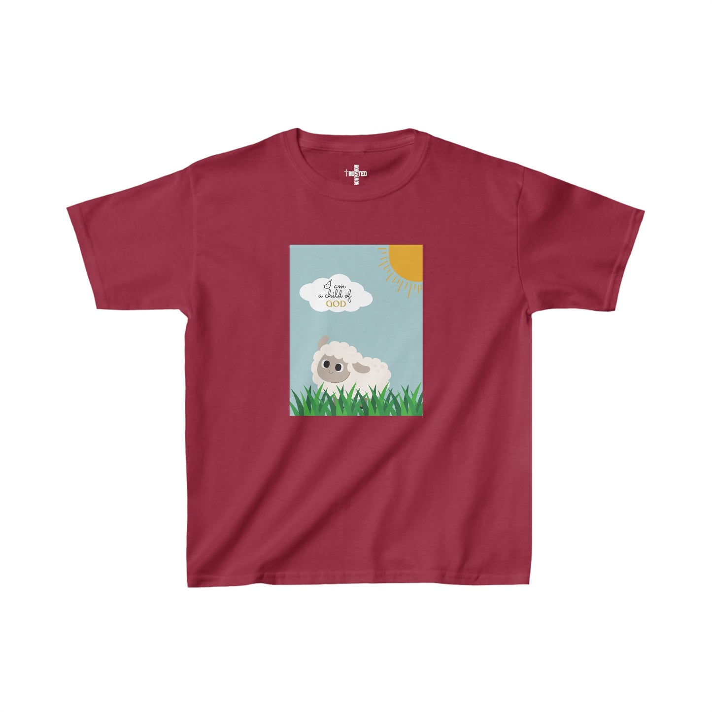 I am a child of God- Kids t-shirt (adorable sheep)
