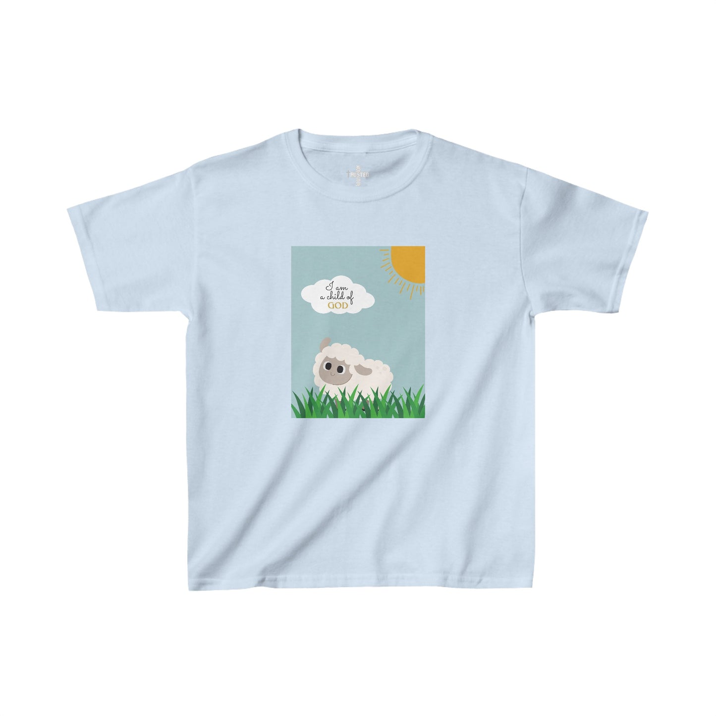I am a child of God- Kids t-shirt (adorable sheep)