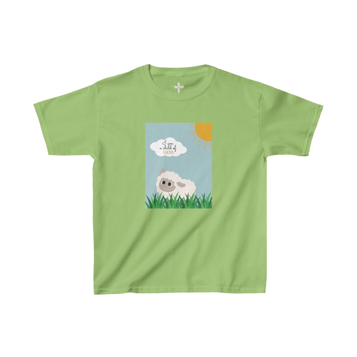 I am a child of God- Kids t-shirt (adorable sheep)