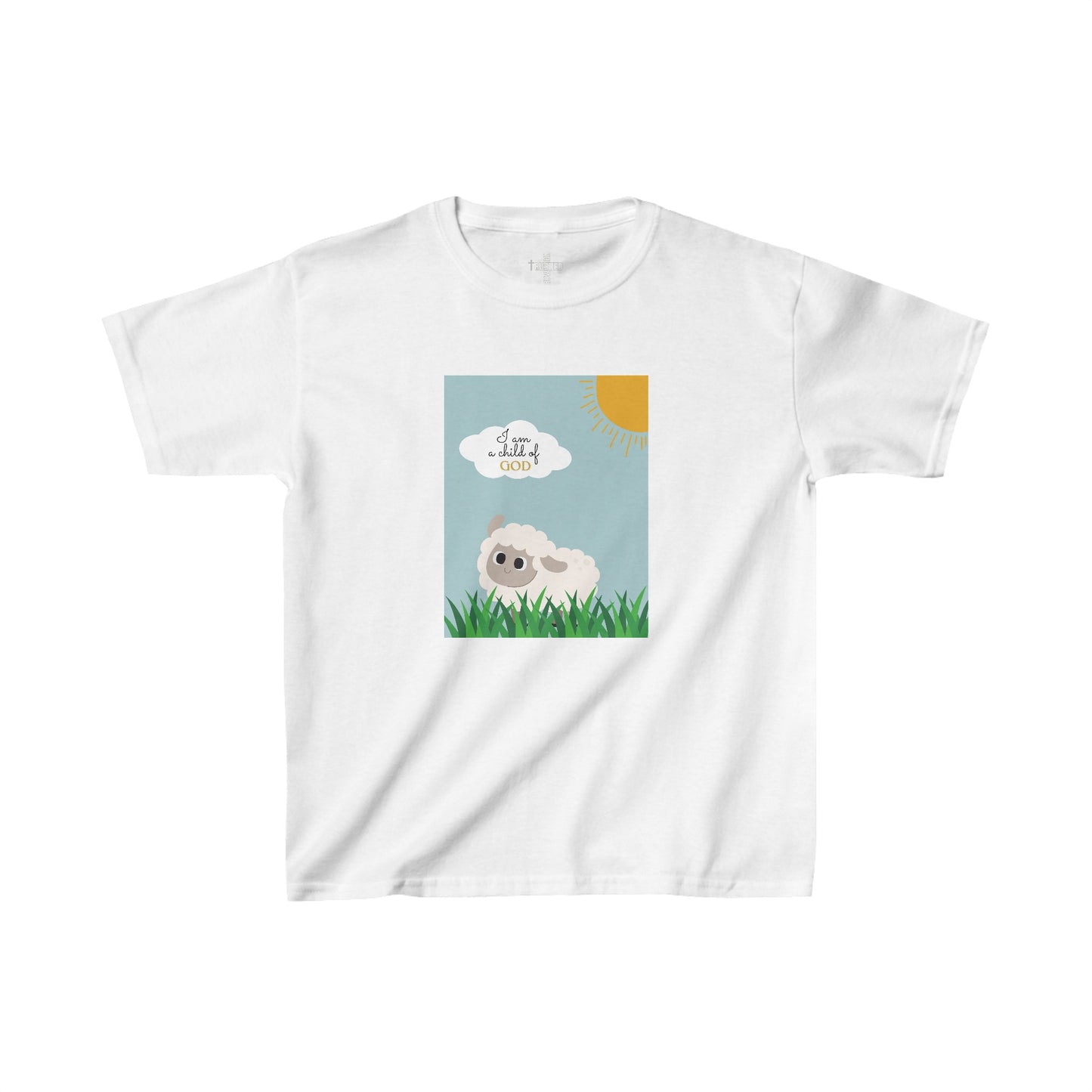 I am a child of God- Kids t-shirt (adorable sheep)