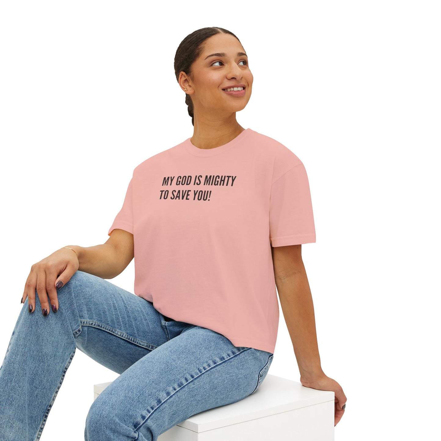 My God is Mighty to Save You!- Women's Softstyle T-Shirt