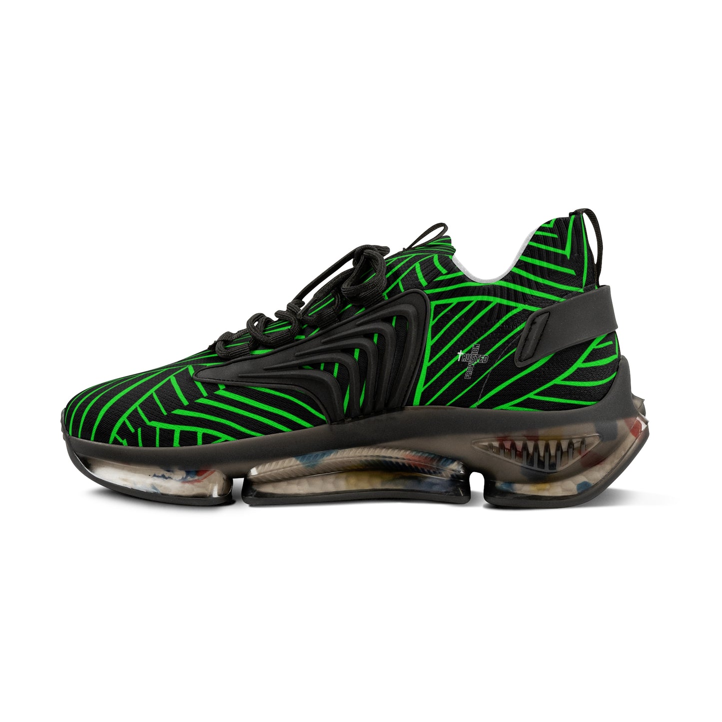 FAITH/Hebrews 11- Men's Sneakers (green lines)