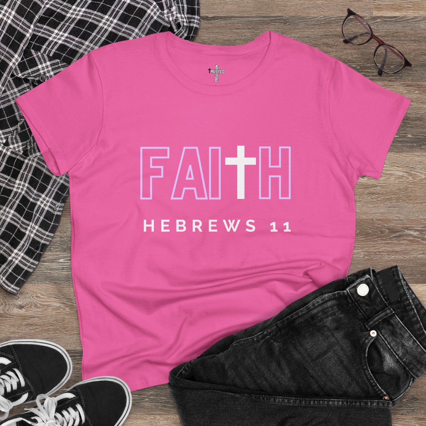 FAITH/HEBREWS 11- Women's Softstyle T-Shirt (lilac)