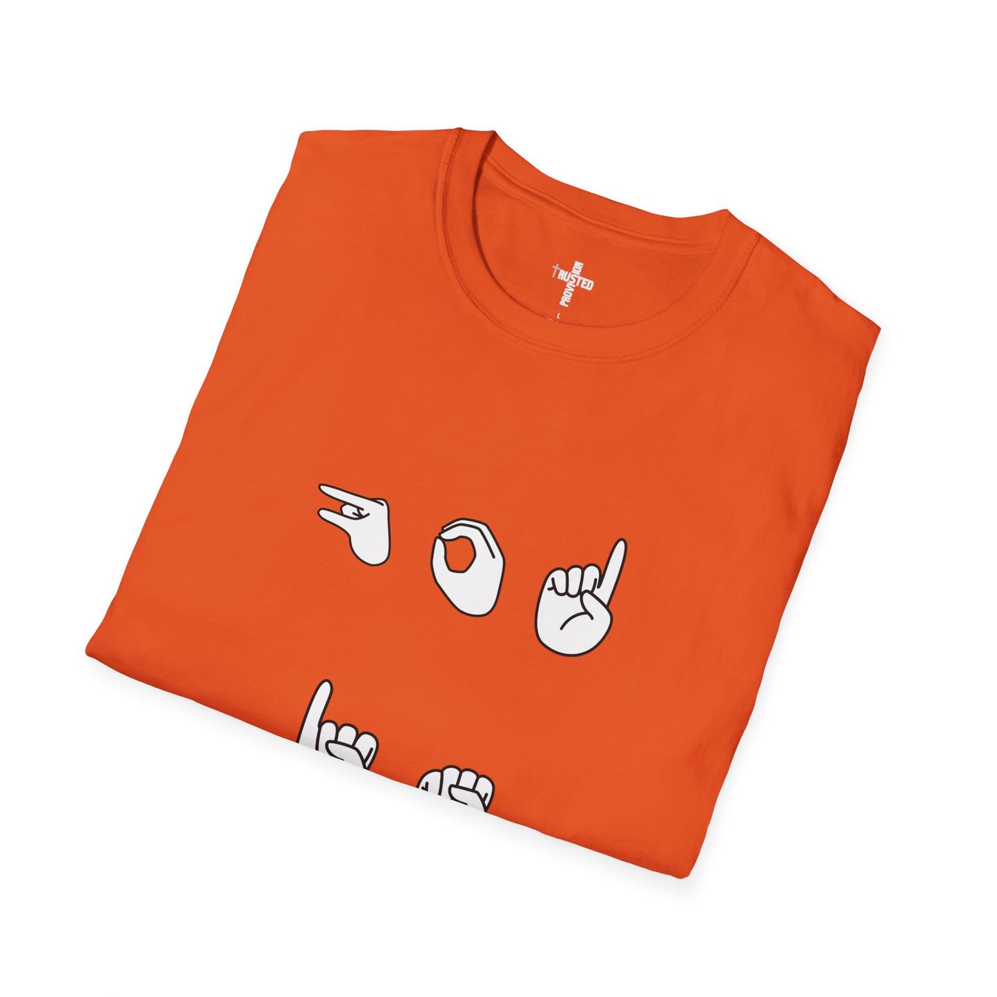 God is Love- Unisex Softstyle T-Shirt (sign language)