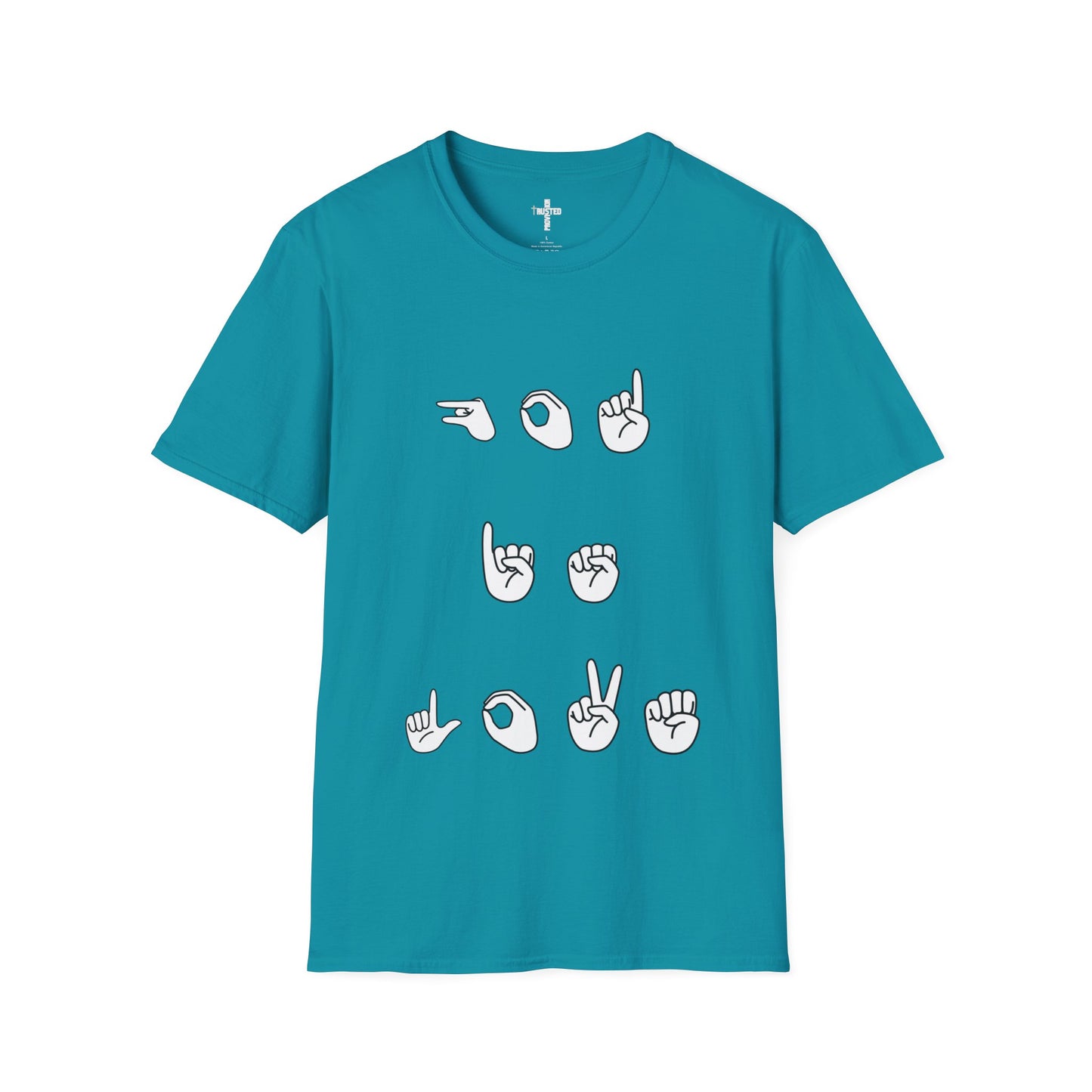 God is Love- Unisex Softstyle T-Shirt (sign language)