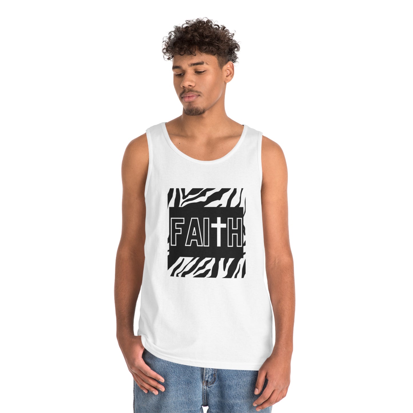 FAITH/Hebrews 11- Men's Tank Top (zebra)