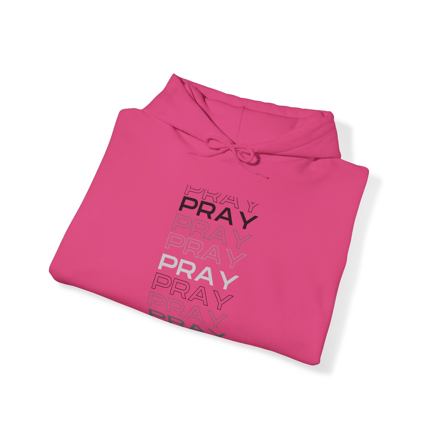 Pray- Unisex Hoodie (white & gray letters)