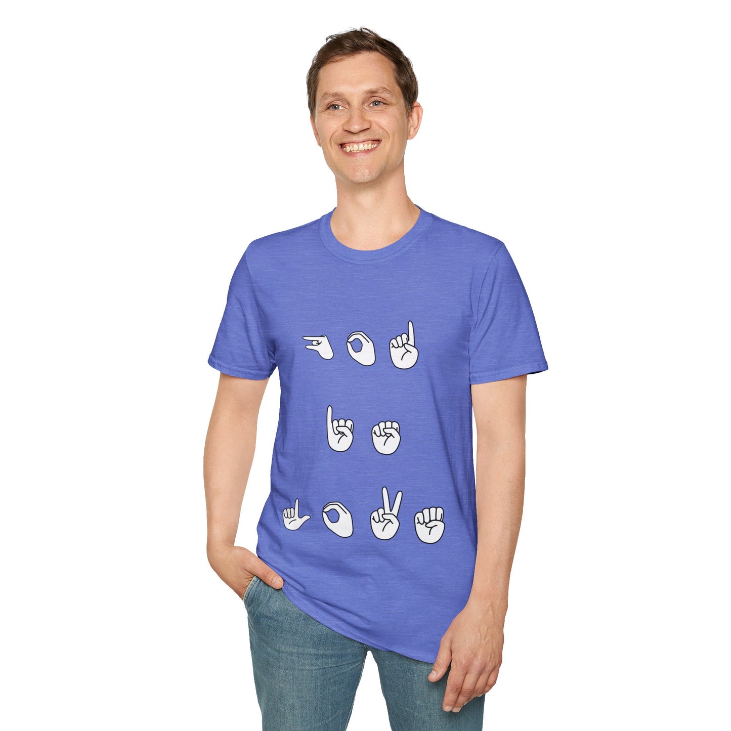 God is Love- Unisex Softstyle T-Shirt (sign language)
