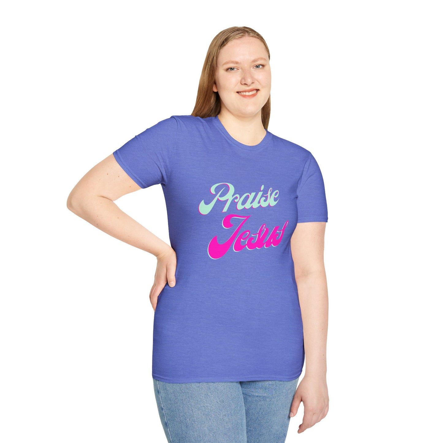 Praise Jesus- Women's Softstyle t-shirt