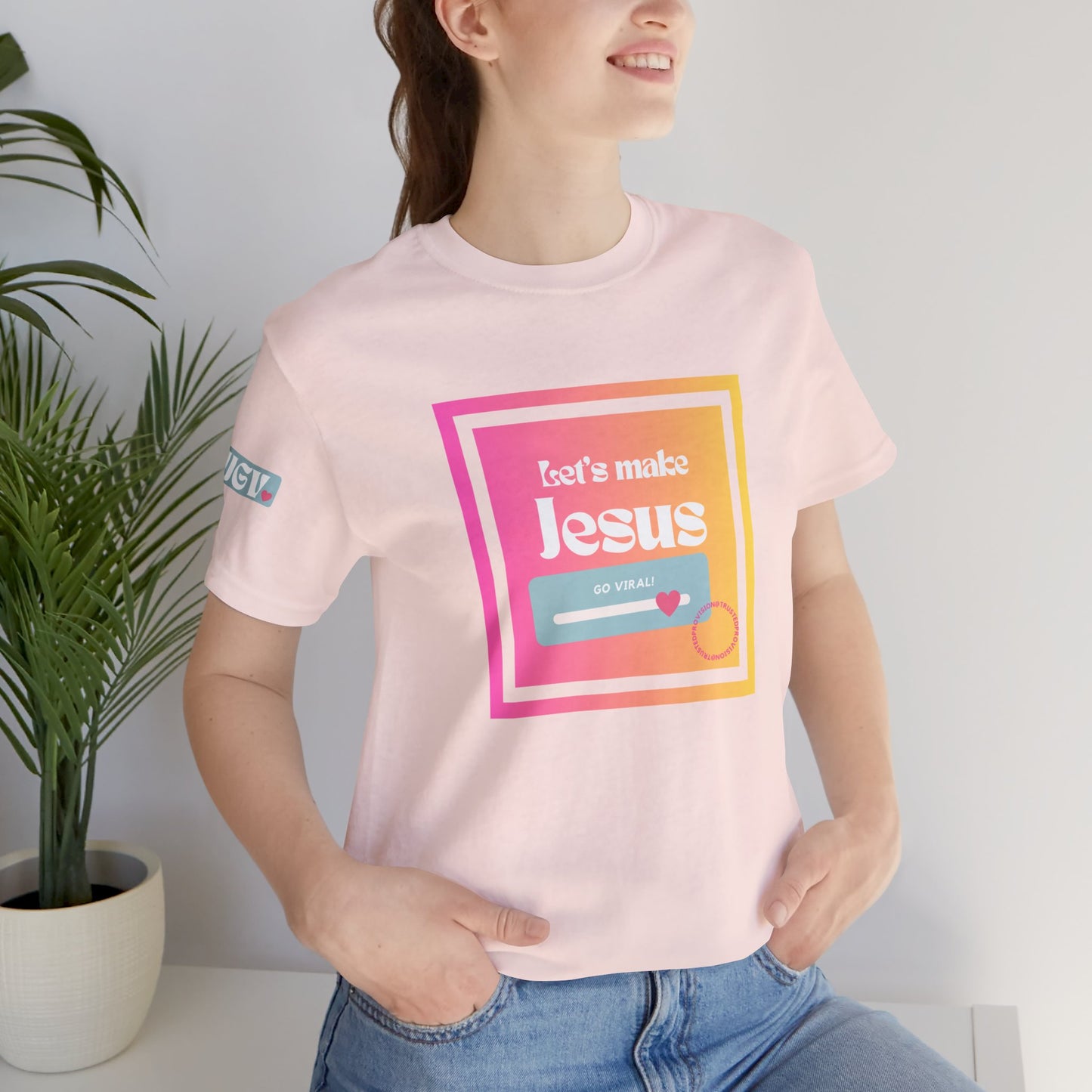 LMJGV: "Let's Make Jesus Go Viral"- Unisex Sleeve T-shirt